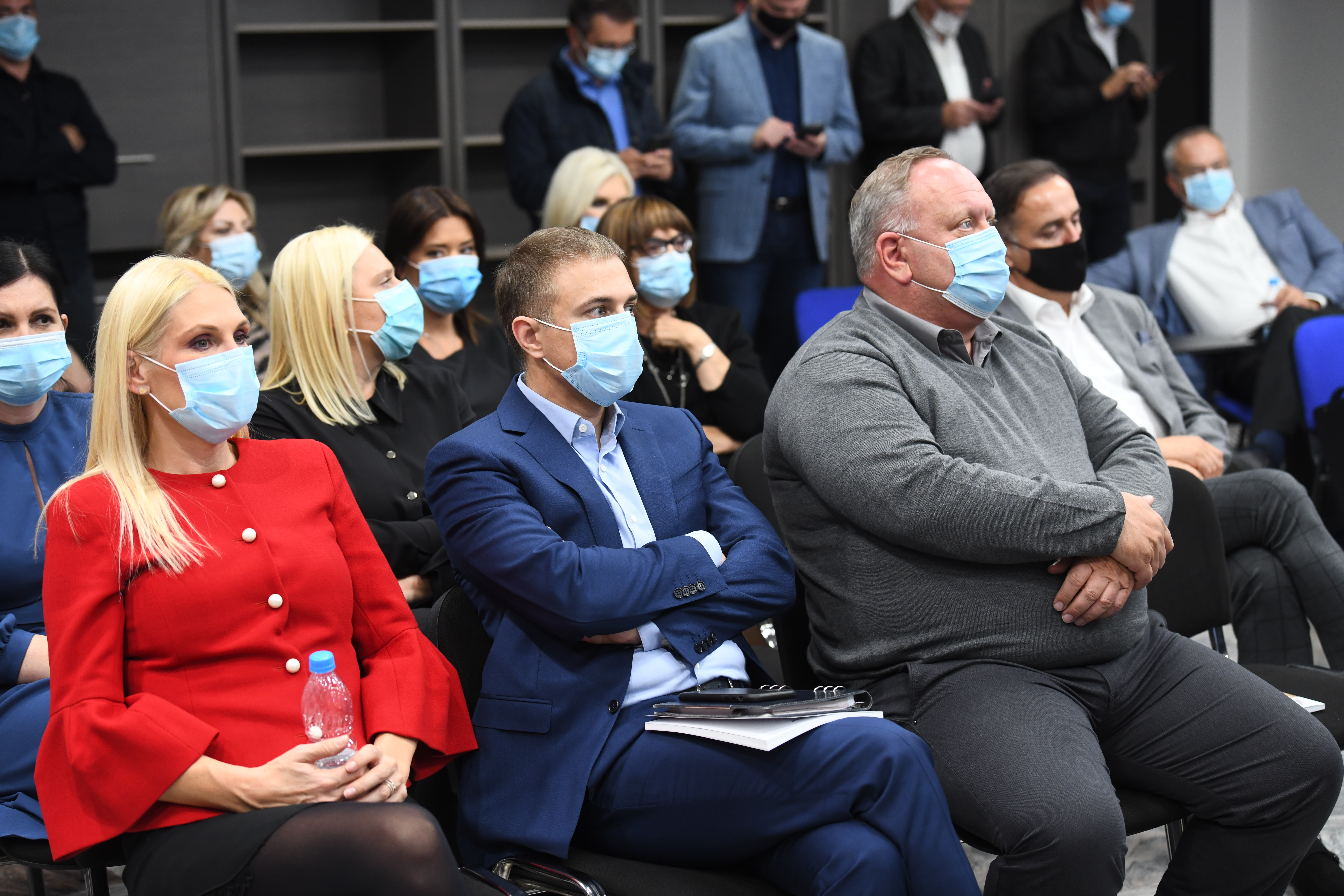 Beograd 20.10.2020. Biljana Popović Ivković, Nebojša Stefanović, Goran Cvetanović, Predsedništvo, SNS, Srpska napredna stranka, sastanak, sednica, Pratite obraćanje predsednika Aleksandra Vučića Foto: Goran Srdanov/Nova.rs