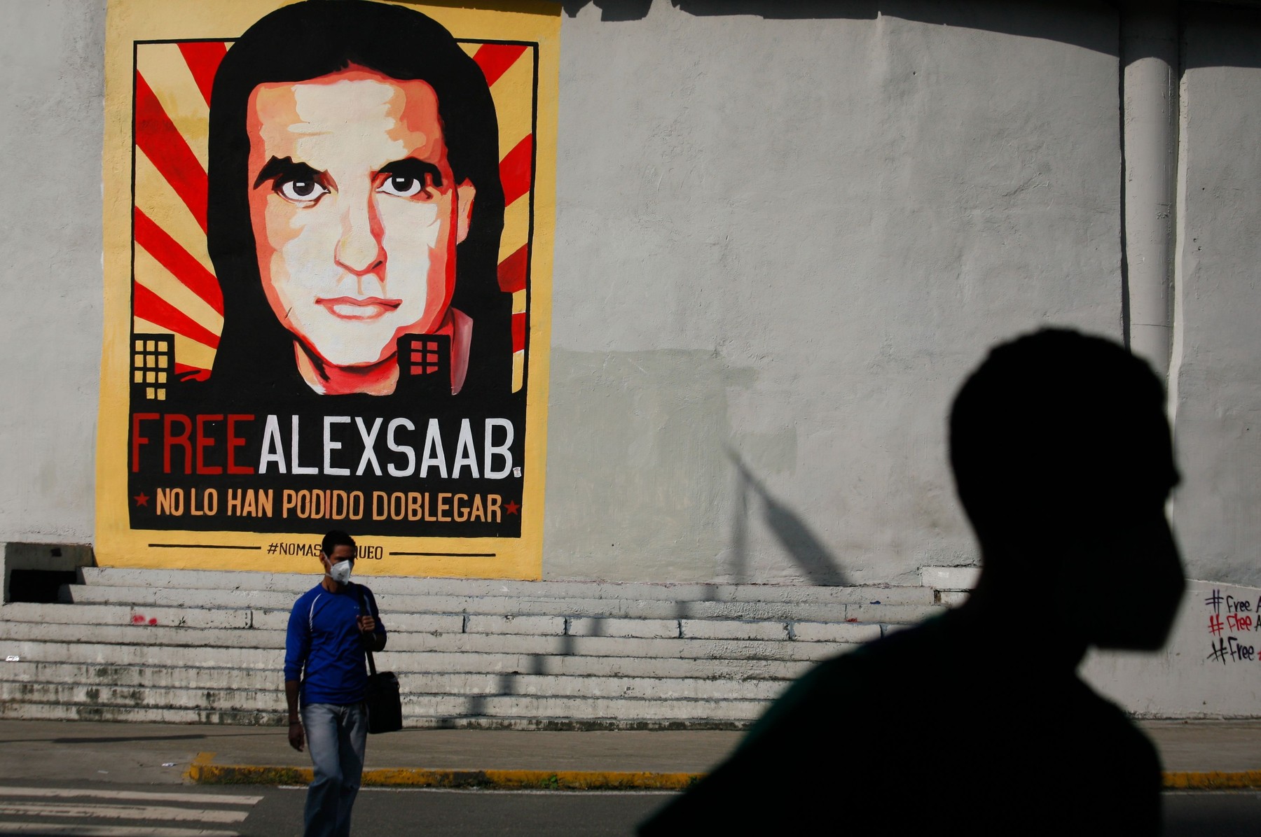 Graffiti Free Alex Saab In Caracas, Venezuela - 08 Sep 2021