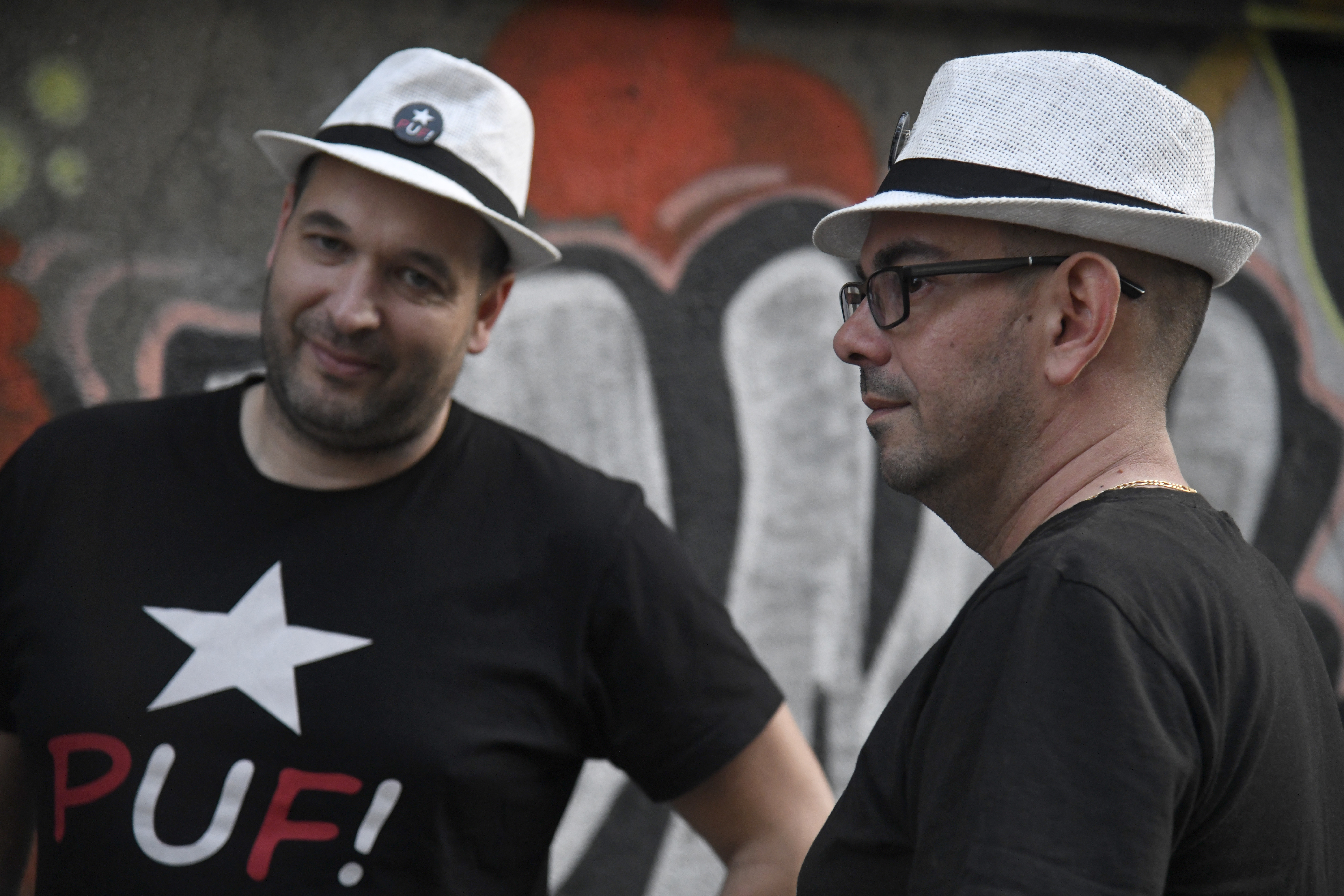 Beograd, 13.05.2020. Pokret ujedinjenih fantoma, fantomi, PUF! Miljan Čičić, Milan Pernat Foto: Nemanja Jovanović/Nova.rs