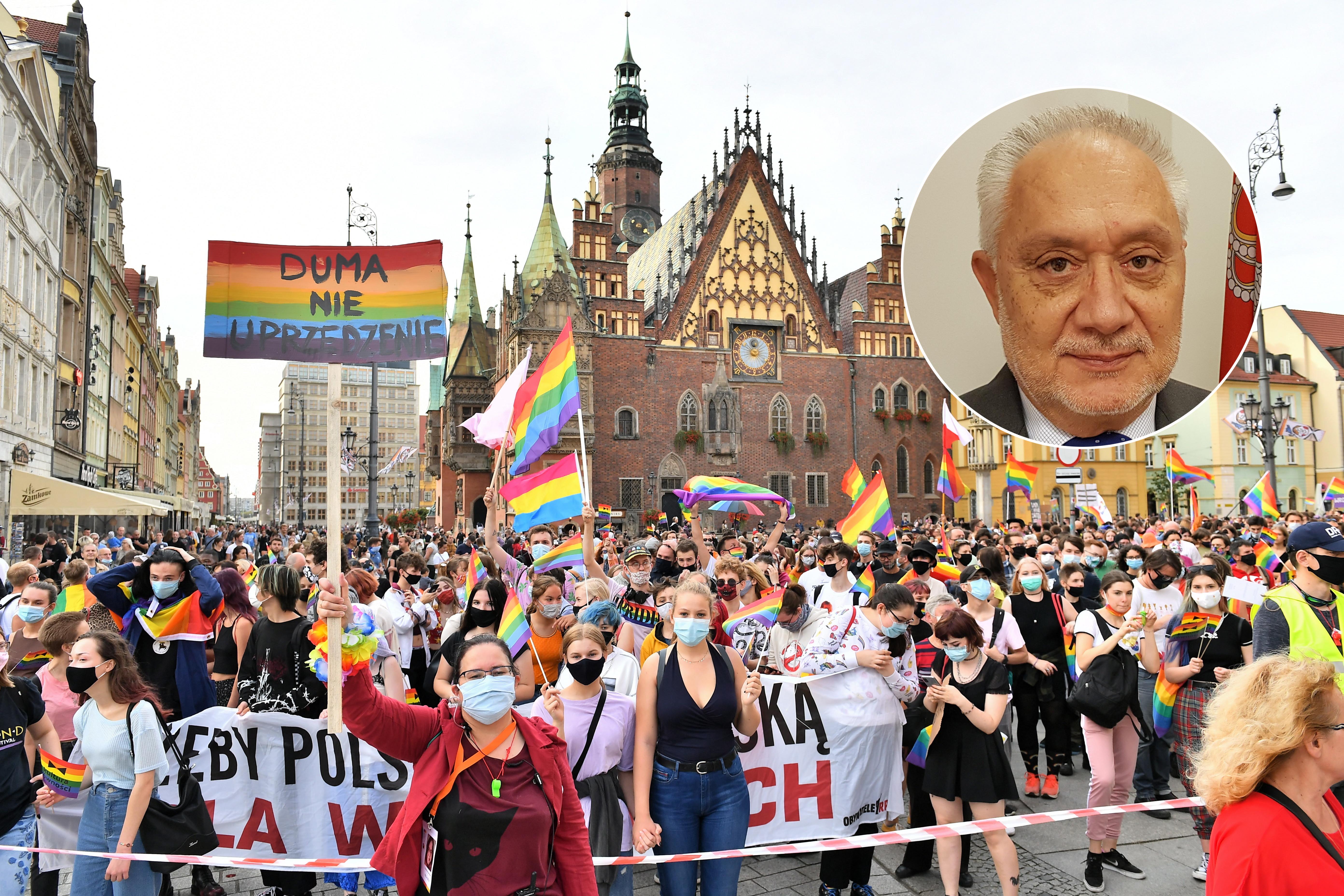 Equality March in support of LGBT rights in Wroclaw