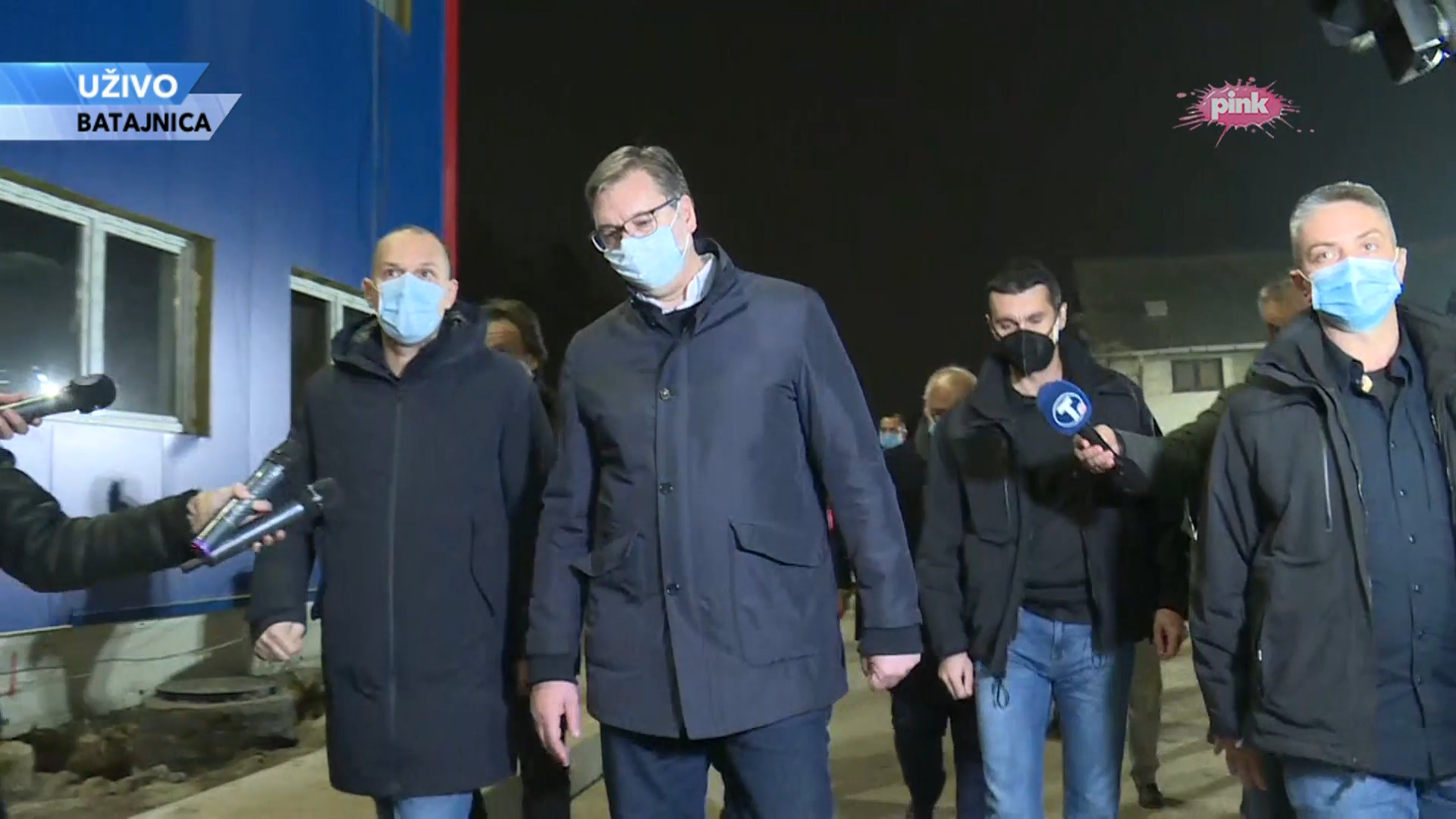 Aleksandar Vucic u obilasku Kovid bolnice Batajnica