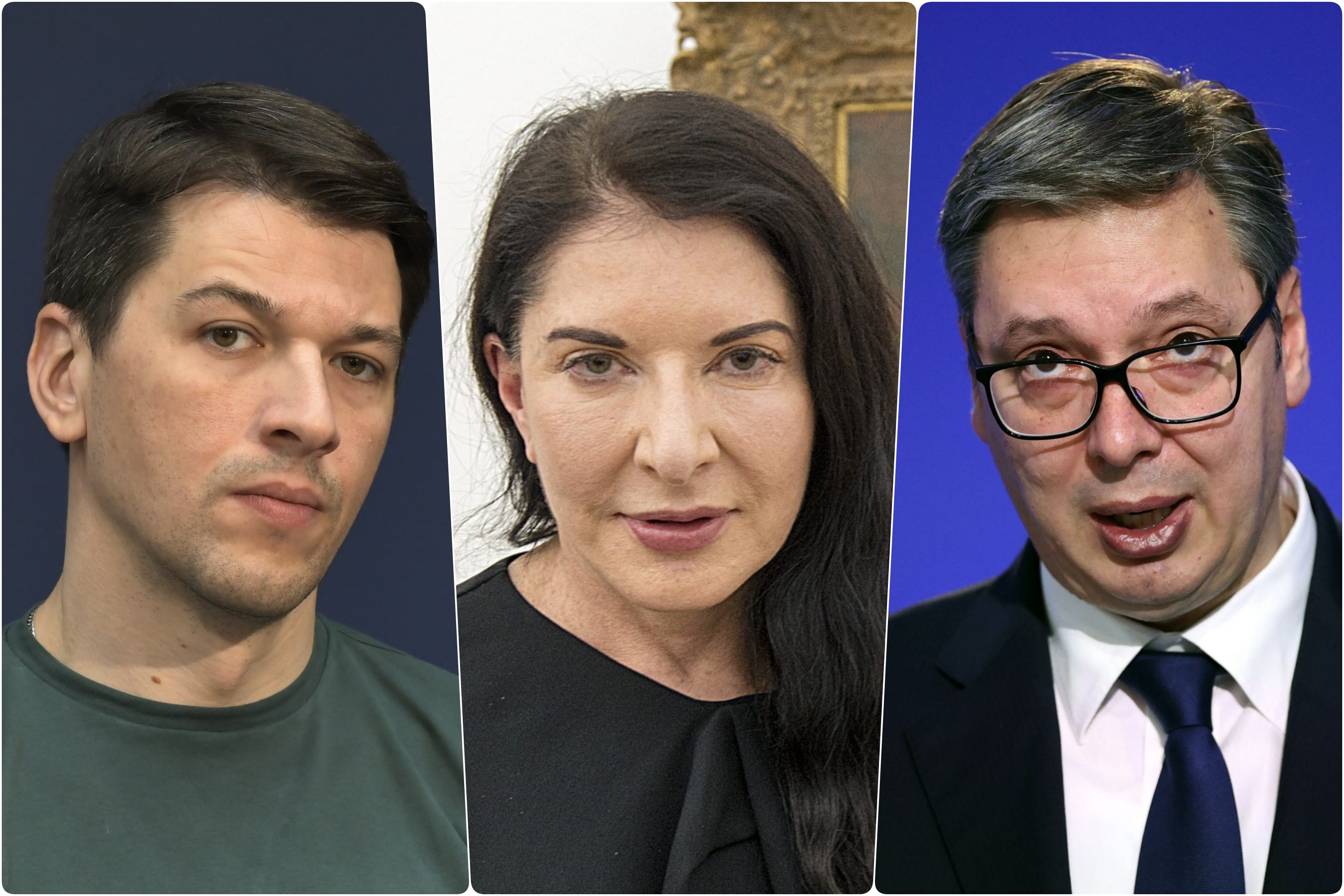 viktor savić, marina abramović i aleksandar vučić kombo