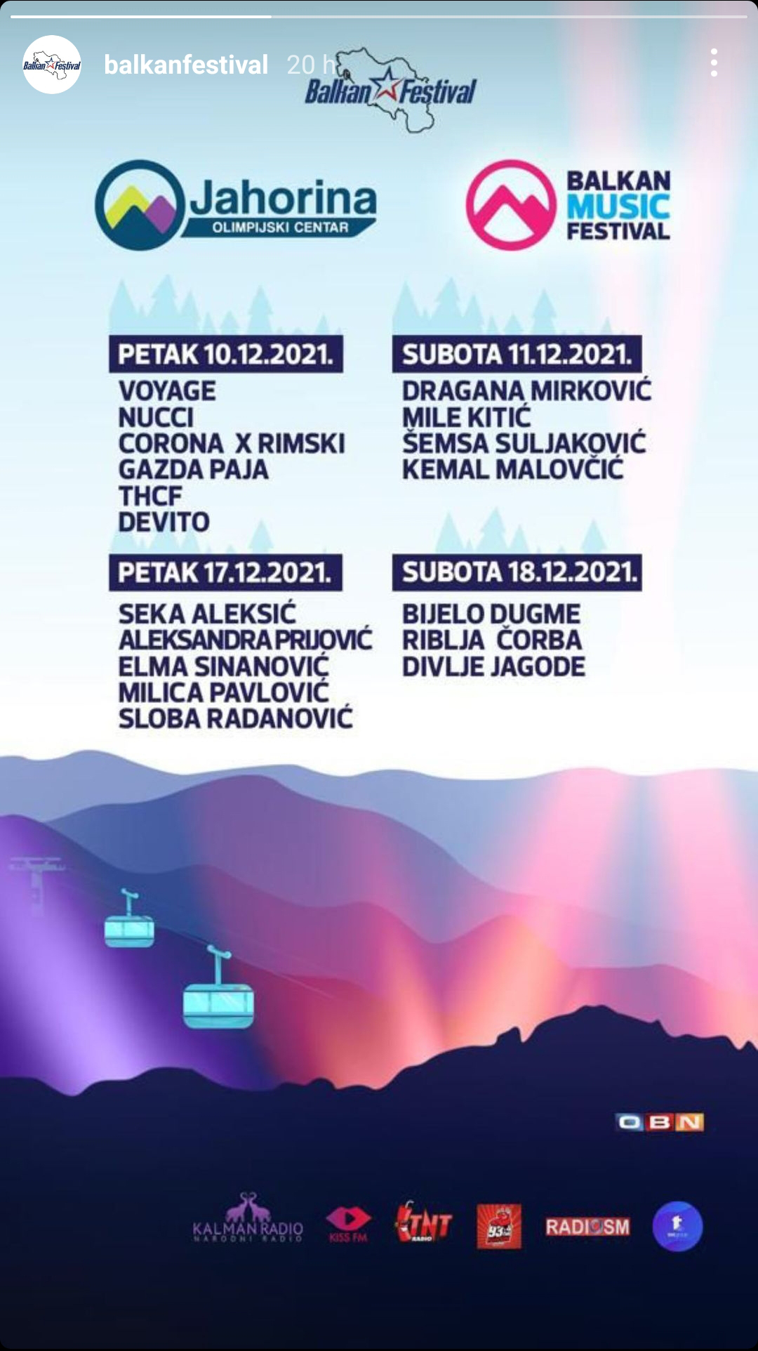 Jahorina, Balkan Festival