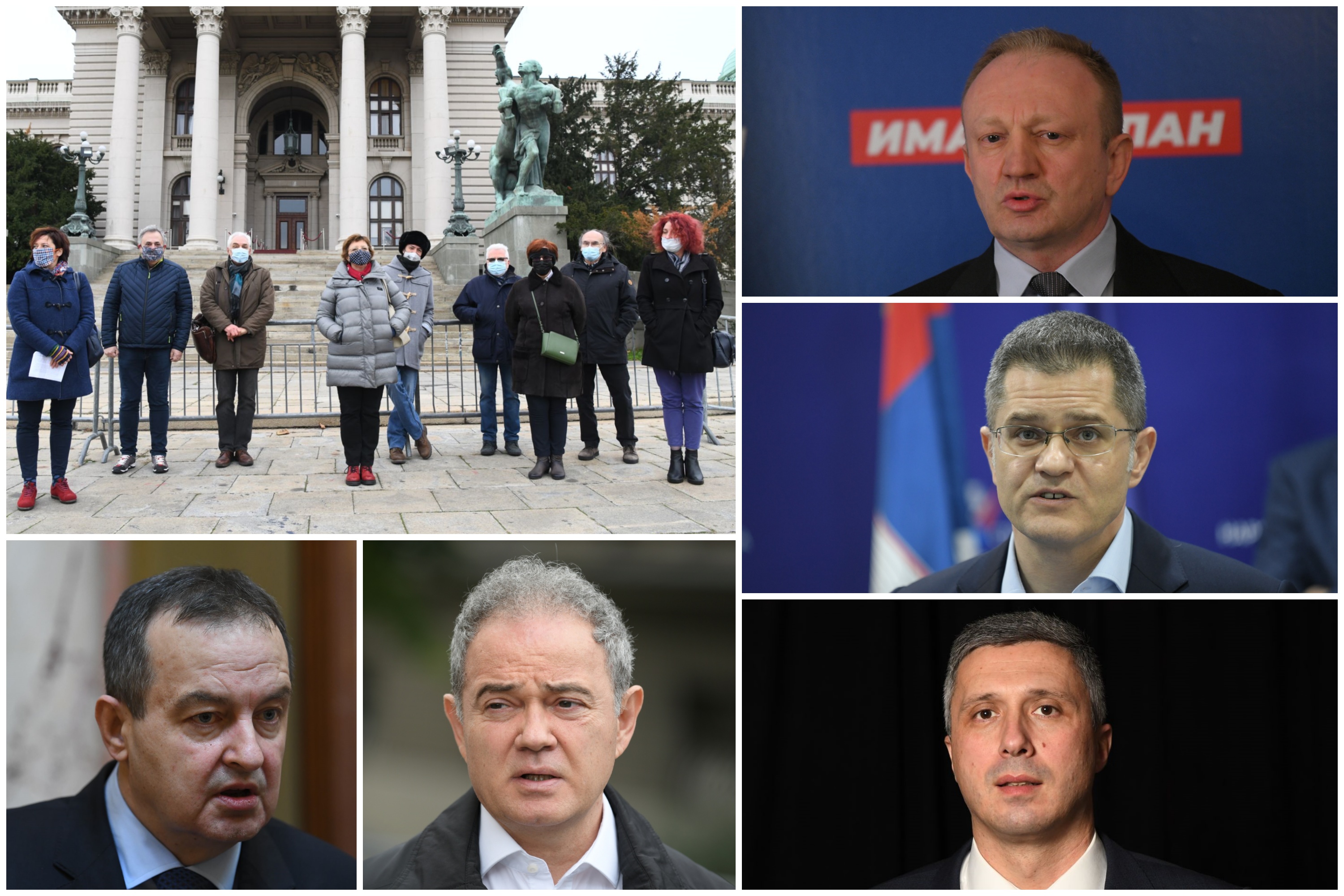 Skupština slobodne Srbije, Ivica Dačić, Dragan Đils, Dragan Djilas, Vuk Jeremić, Boško Obradović, Zoran Lutovac, kombo Foto: Nova.rs