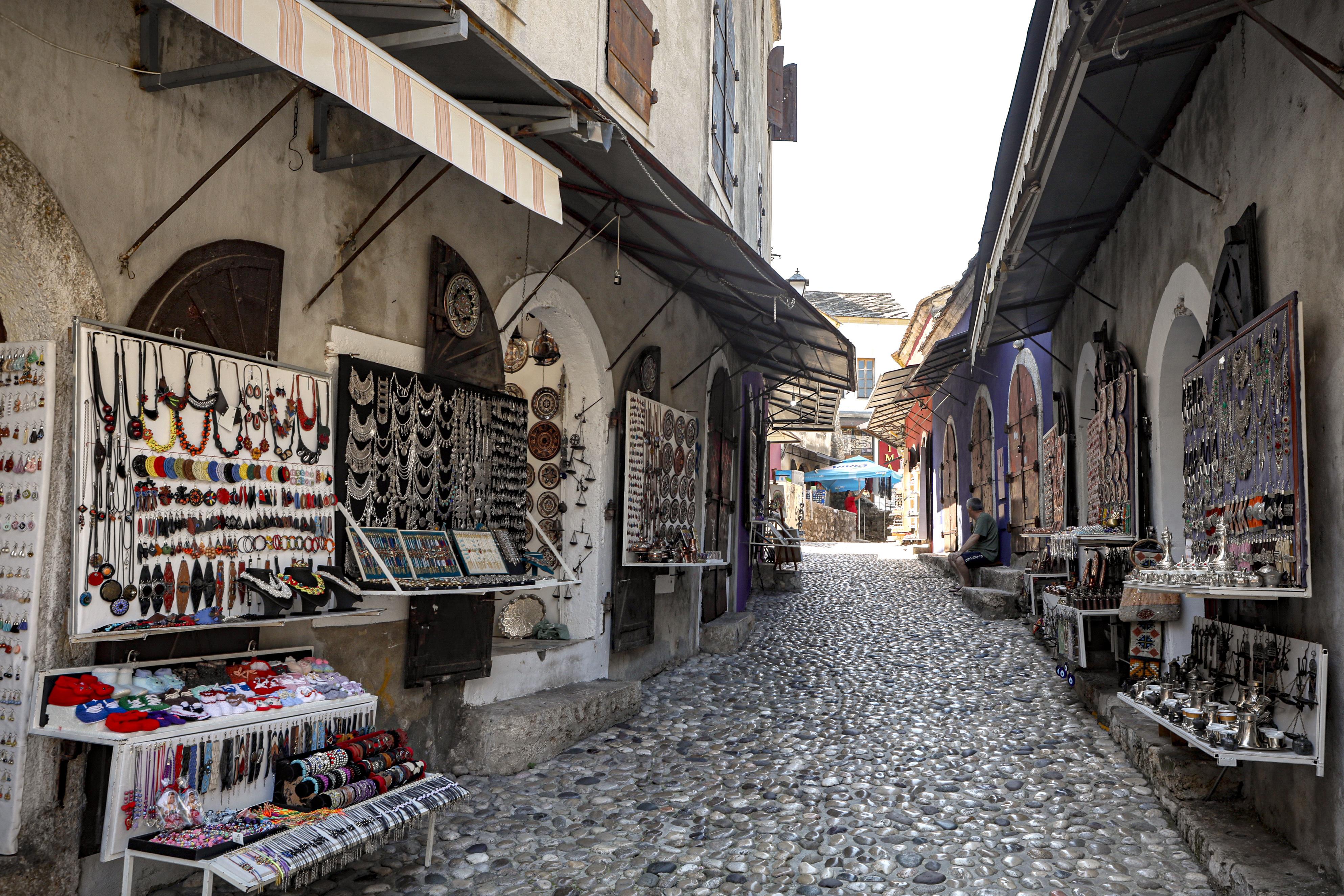 Virus Outbreak Bosnia Tourism Protest