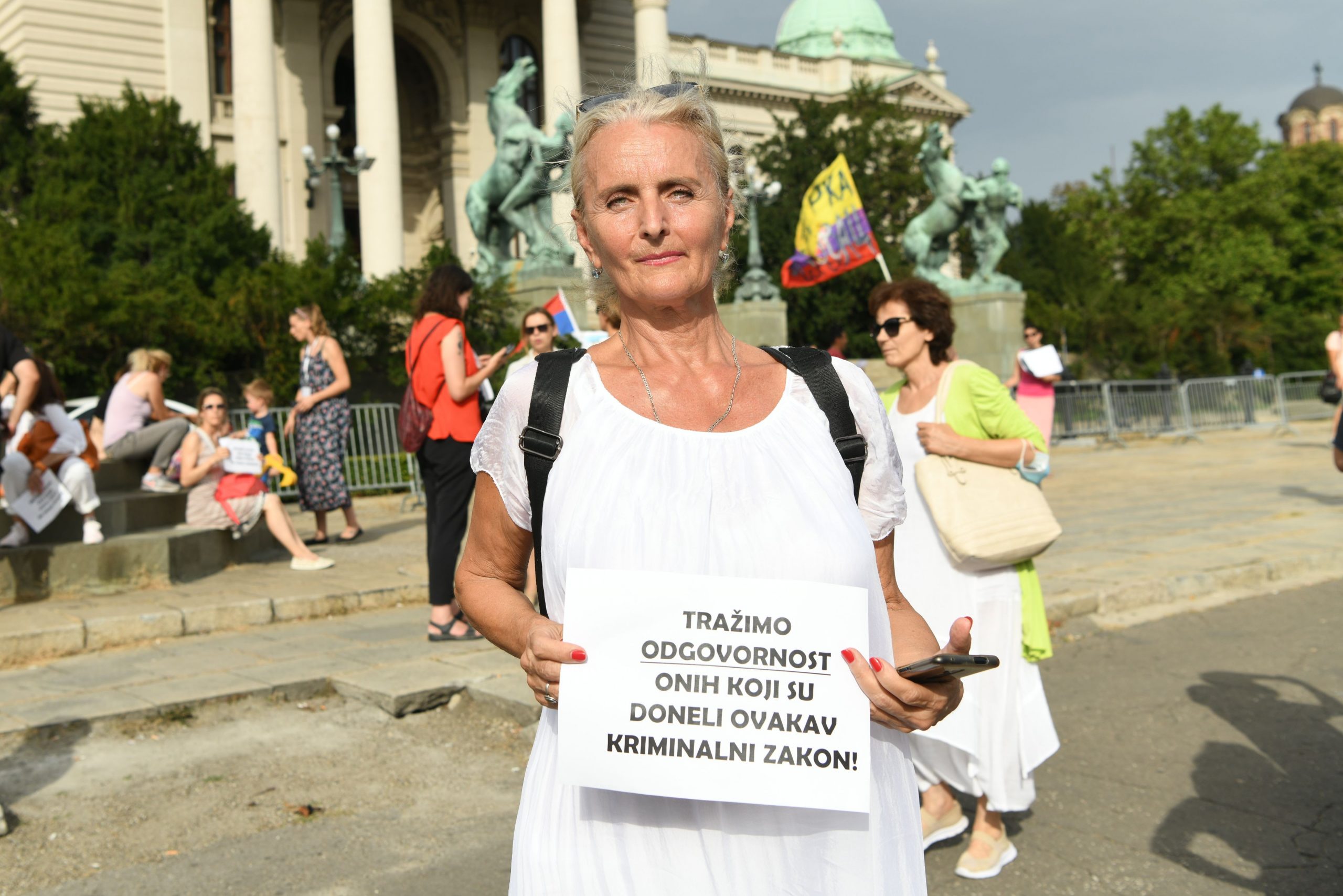Beograd 26. jul 2021. Protest ispred Skupstine Srbije Vode Srbije Eko straza Foto:Goran Srdanov/Nova.rs