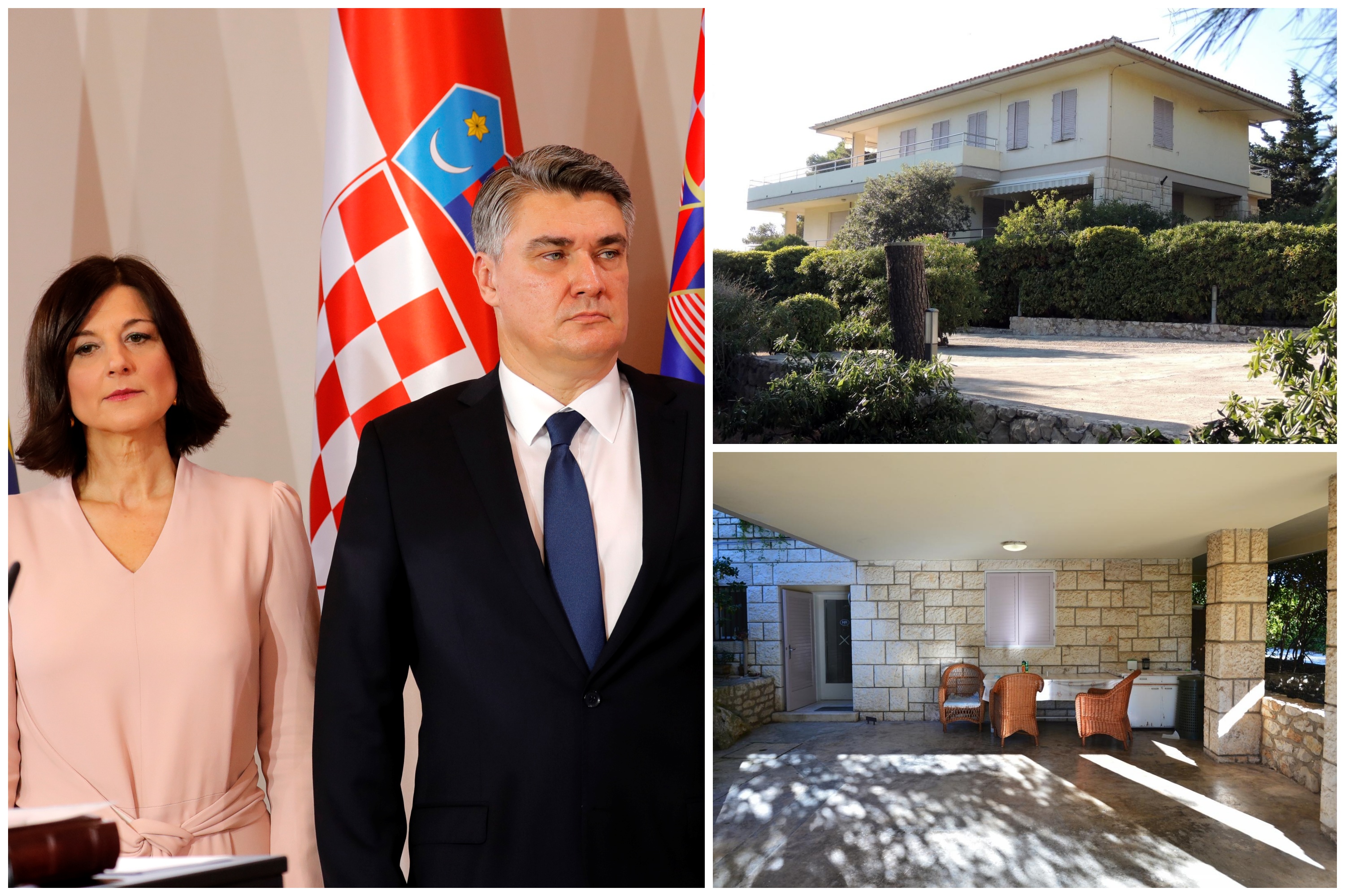 Zoran Milanović, Sanja Milanović, ostrvo Hvar, državna rezidencija Kovač, vila, odmor, kombo Foto: EPA-EFE/ANTONIO BAT/PIXSELL/Marko Prpic/PIXSELL