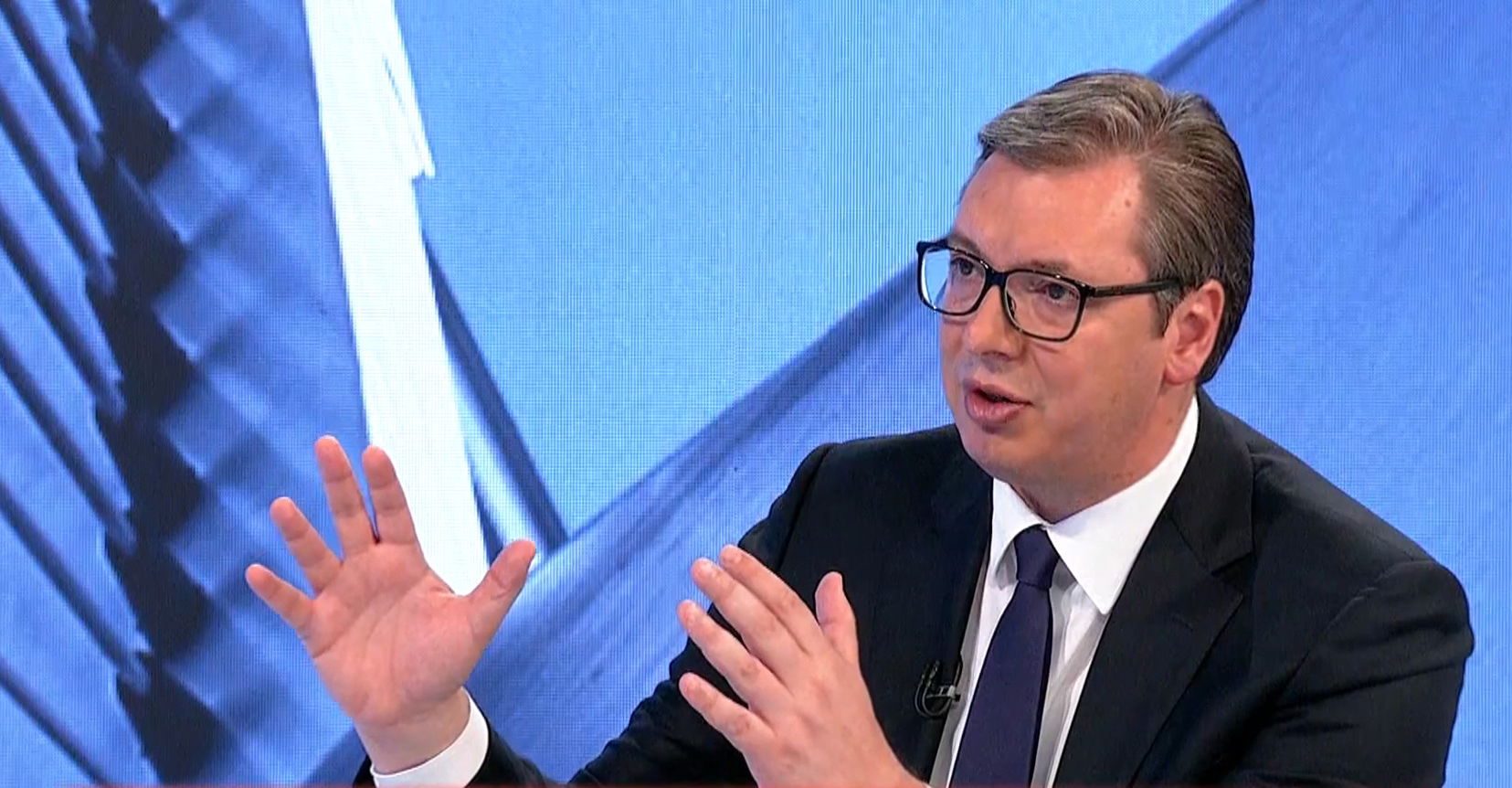 Aleksandar Vučić, gostovanje televizija Pink Foto: Printscreen/Tv Pink