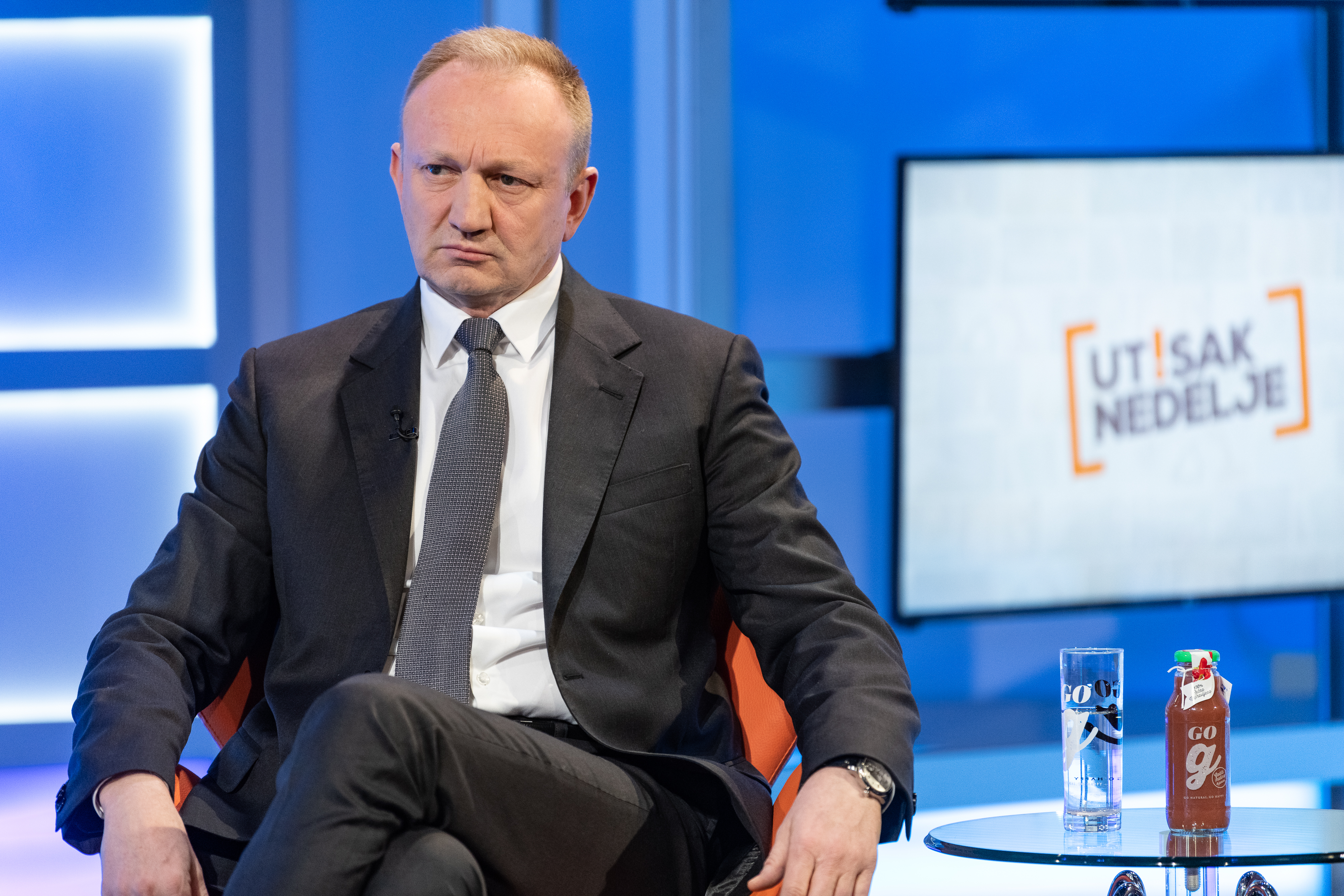 Beograd 28.03.2021. Dragan Đilas, Dragan Djilas, emisija Utisak nedelje Foto: Ivan Dinić/Nova S