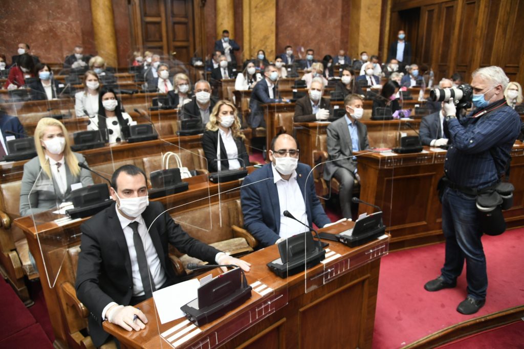 28.04.2020. Beograd, Skupstina Srbije, zasedanje skupstine, korona, koronavirus, prvo zasedanje u toku korone, Foto: Nemanja Jovanović/Nova.rs
