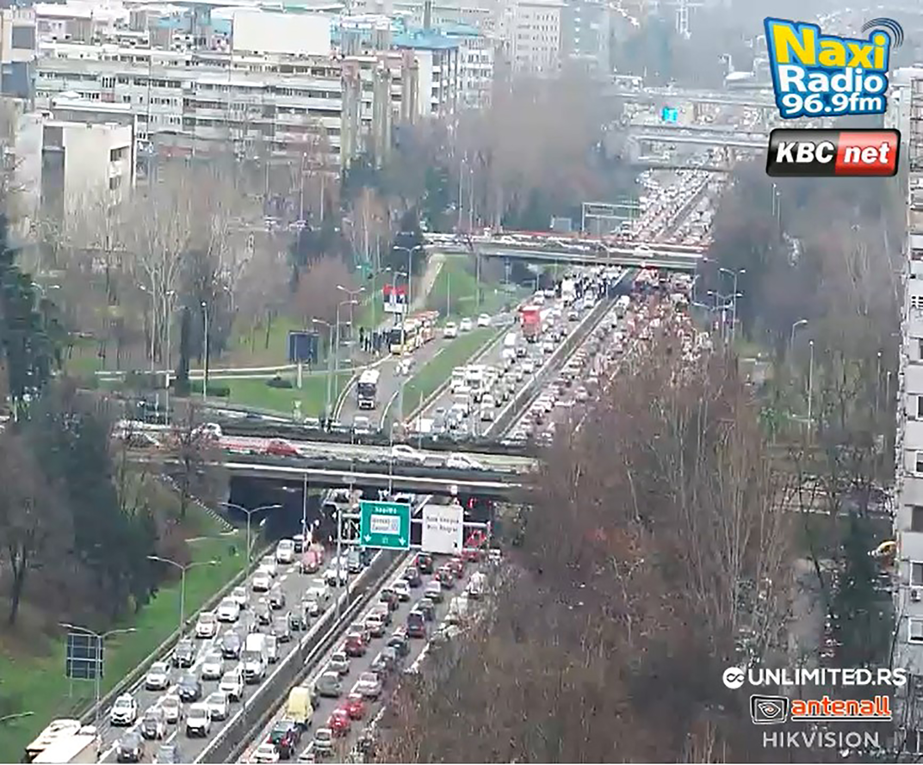 Gužva sobraćajna gužve kolaps