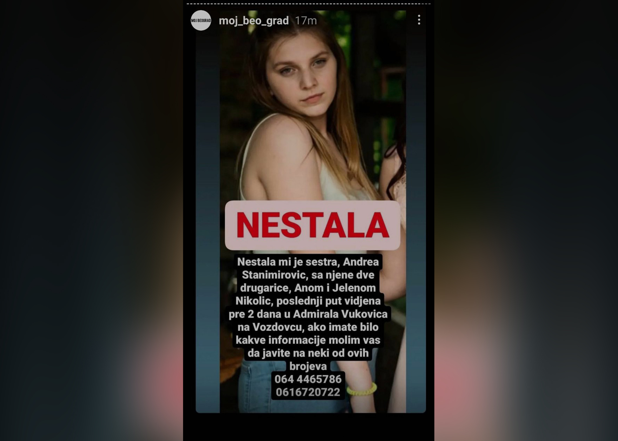 nestala devojcica