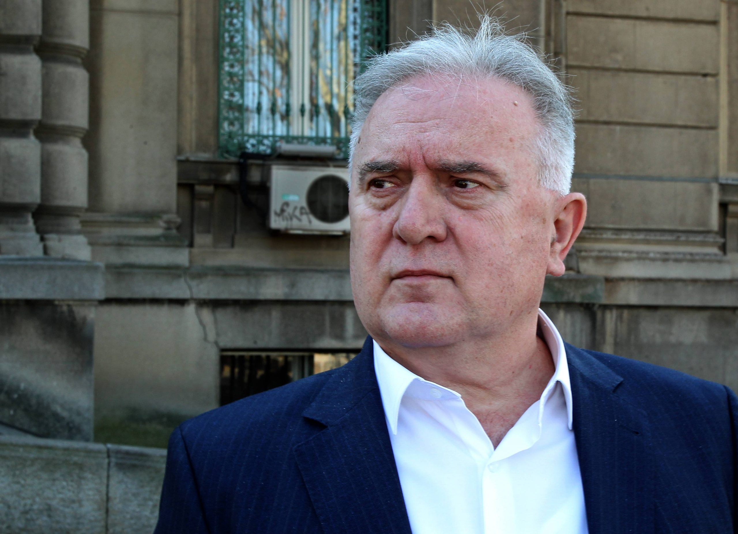 Nis, 22.02.2021. - Ministar za brigu o porodici i demografiju Ratko Dmitrovic dolazi na konferenciju za novinare u Gradskoj kuci, danas u Nisu. (BETAPHOTO/SASA DJORDJEVIC/DS)