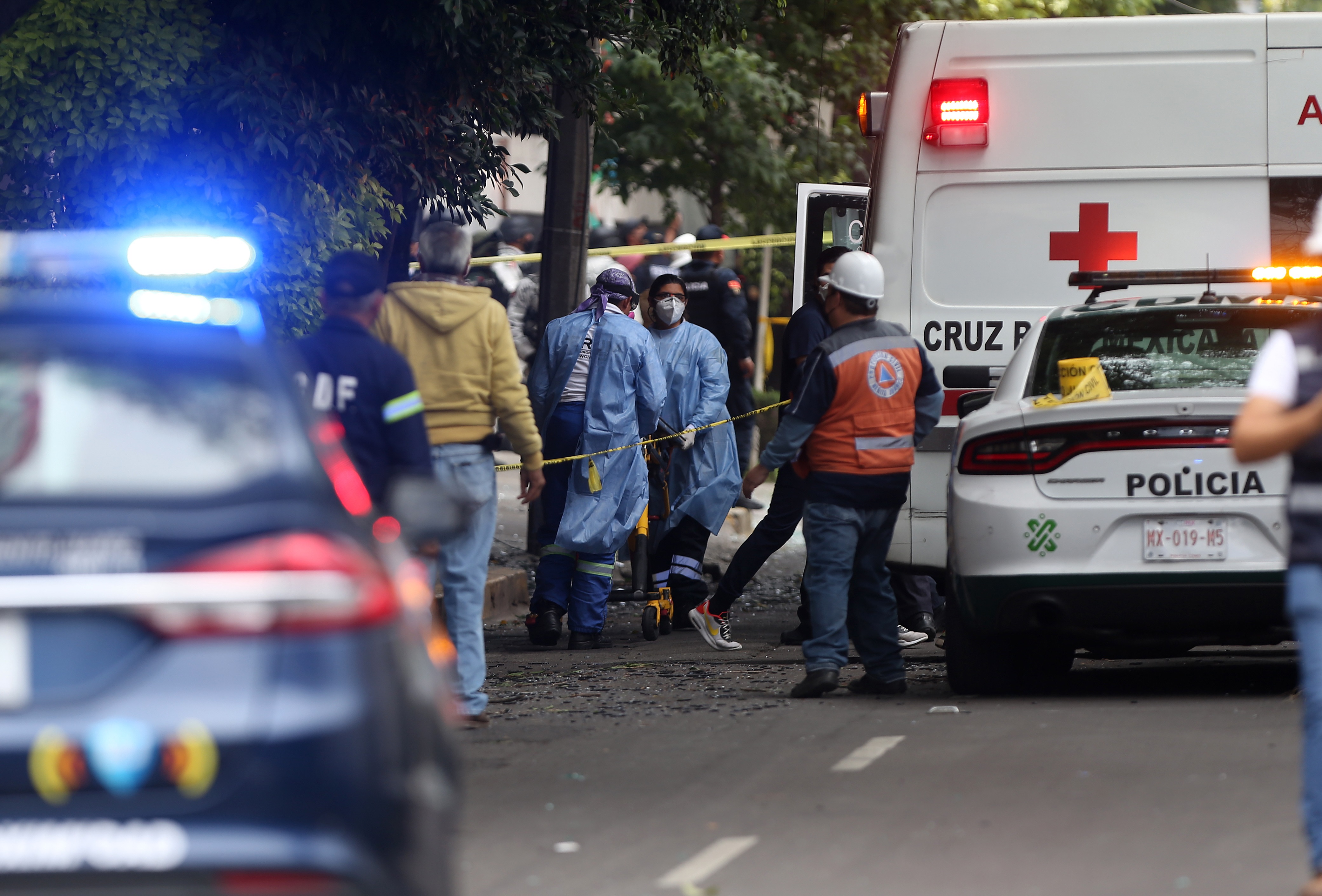 An explosion in a building in Mexico City leaves at least 22 injured