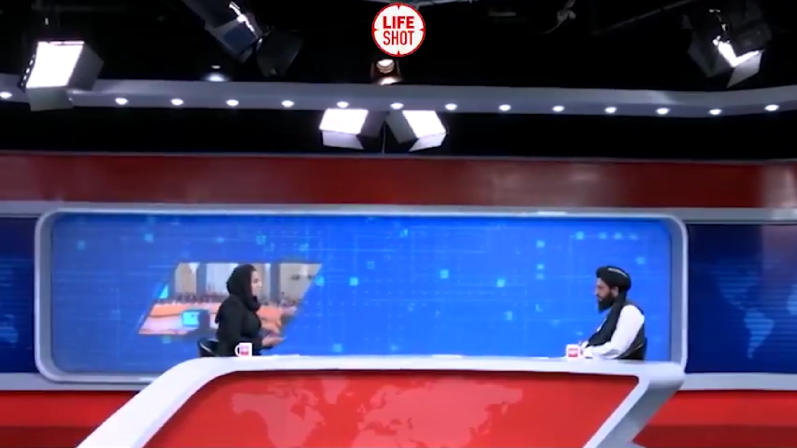 novinarka intervjuise talibana