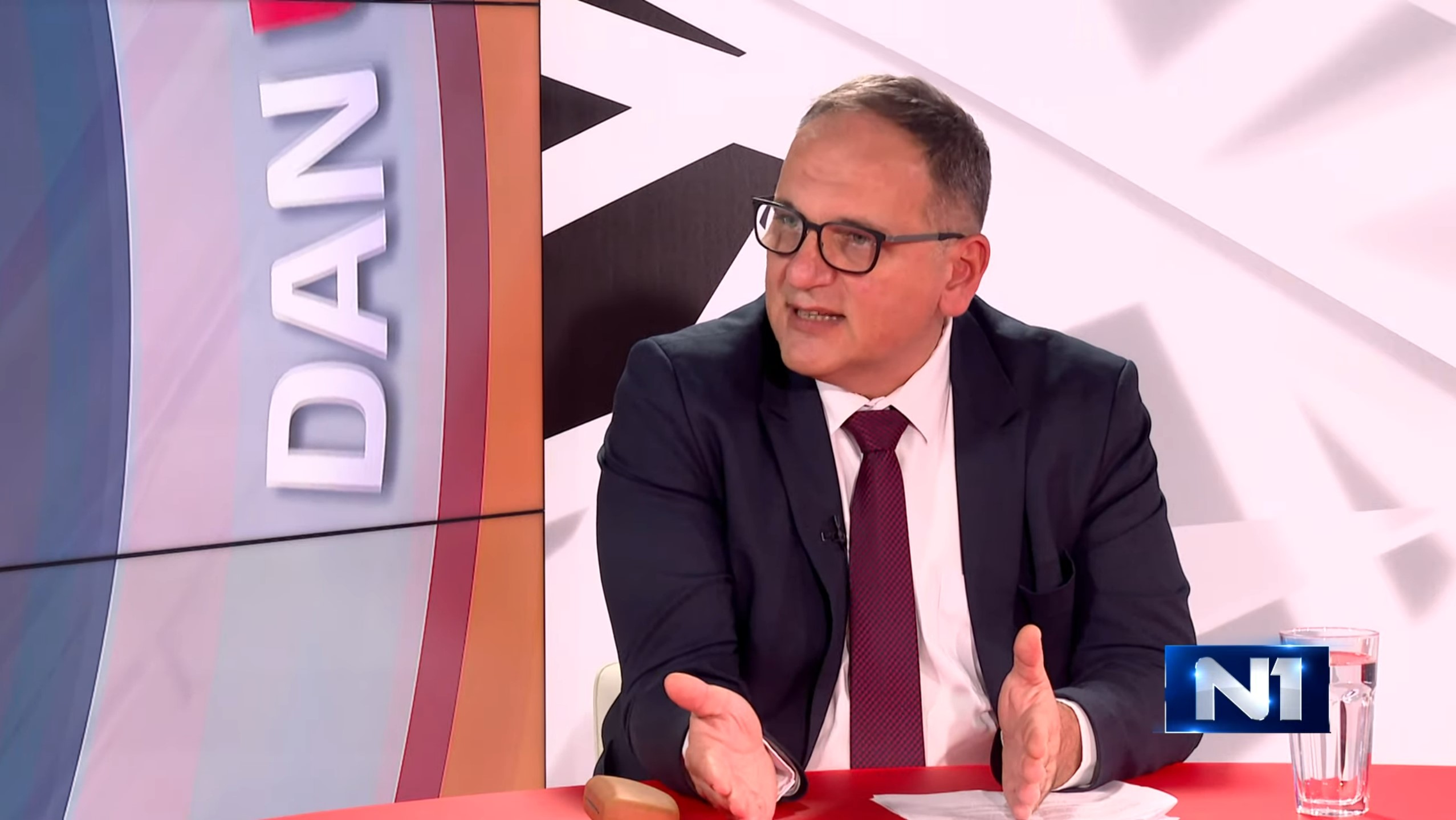 Aleksandar Trešnjev, sudija, emisija Dan uživo Foto: N1