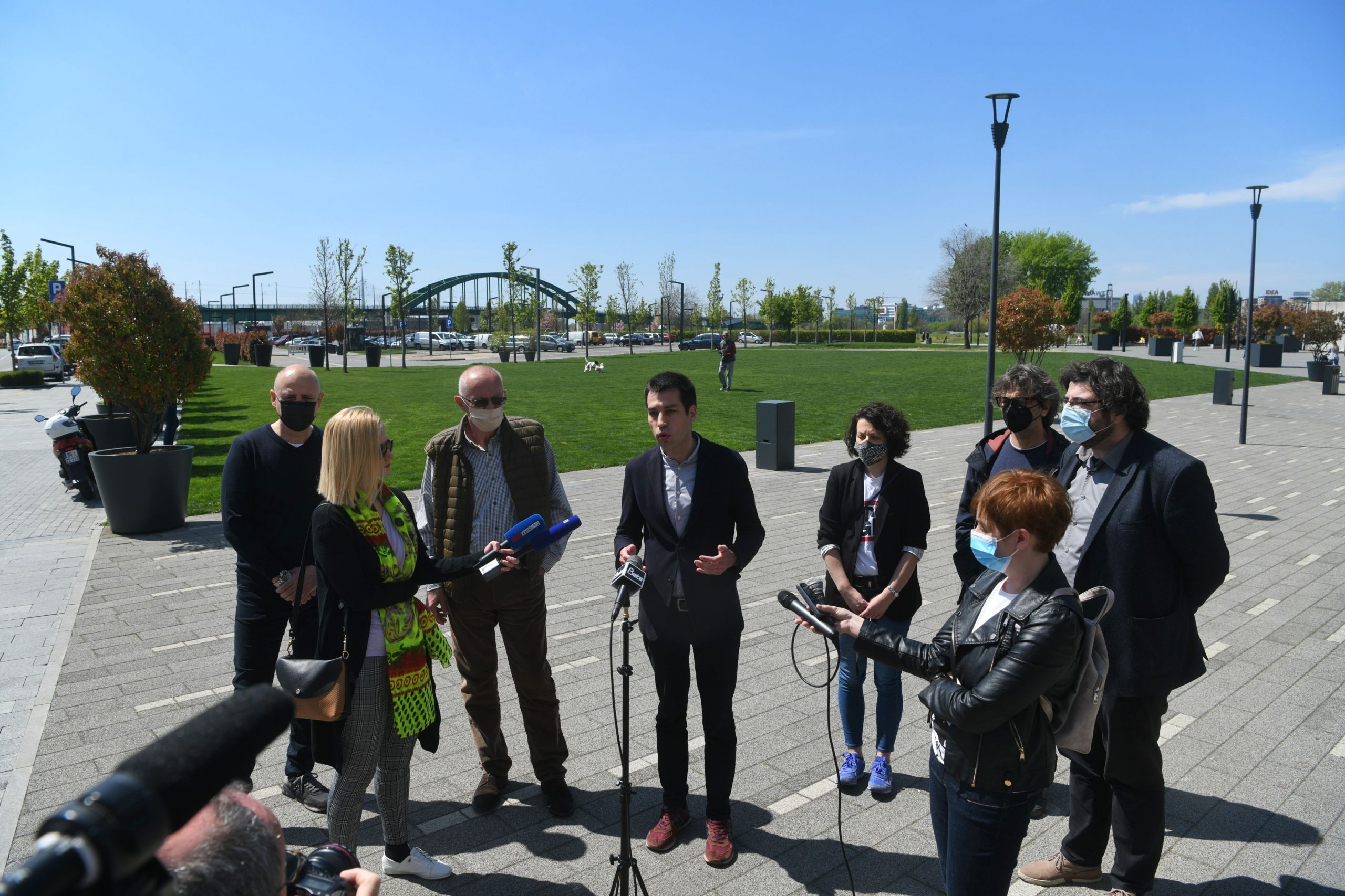 Beograd, 25.04.2021. Savamala, 5 godina od rušenja, godišnjica rušenja u Savamali, KZŠ, Konferencija za novinare, Ne davimo beograd Foto: Filip Krainčanić/Nova.rs