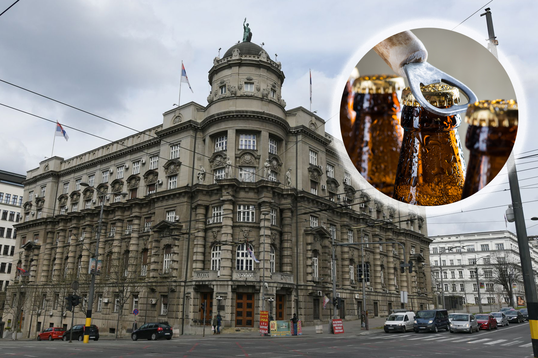 Zgrada Vlade i pivo kombo