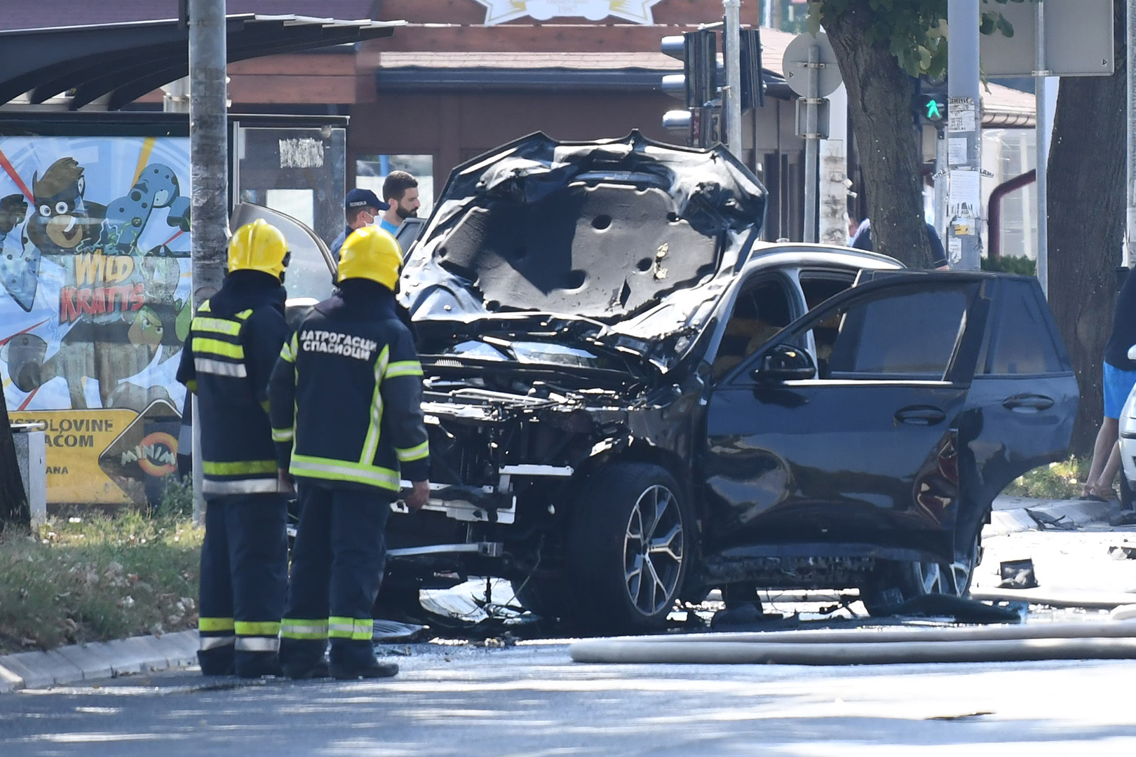 Eksplozija dzipa u Omladinskih brigada foto Goran Srdanov/Nova.rs