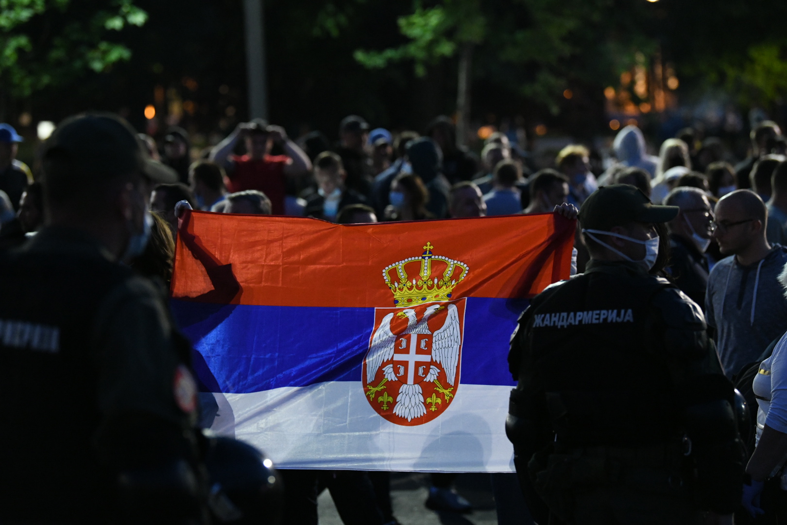 Beograd 11.05.2020. Protest ispred Skupštine Srbije opozicija i vlast, žandarmerija protest Foto:Vesna Lalić/Nova.rs