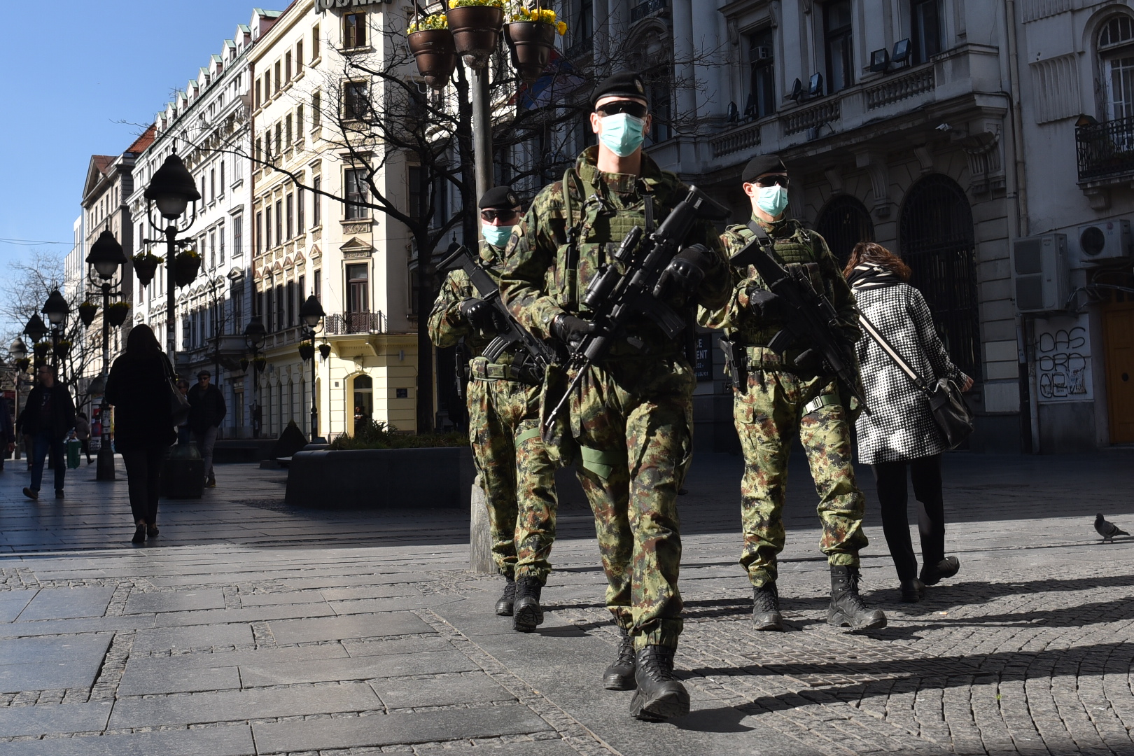 Beograd 16.03.2020. Koronavirus, maske, zaštitna maska, vanredno stanje Vojska Srbije Foto:Nemanja Jovanović/Nova.rs