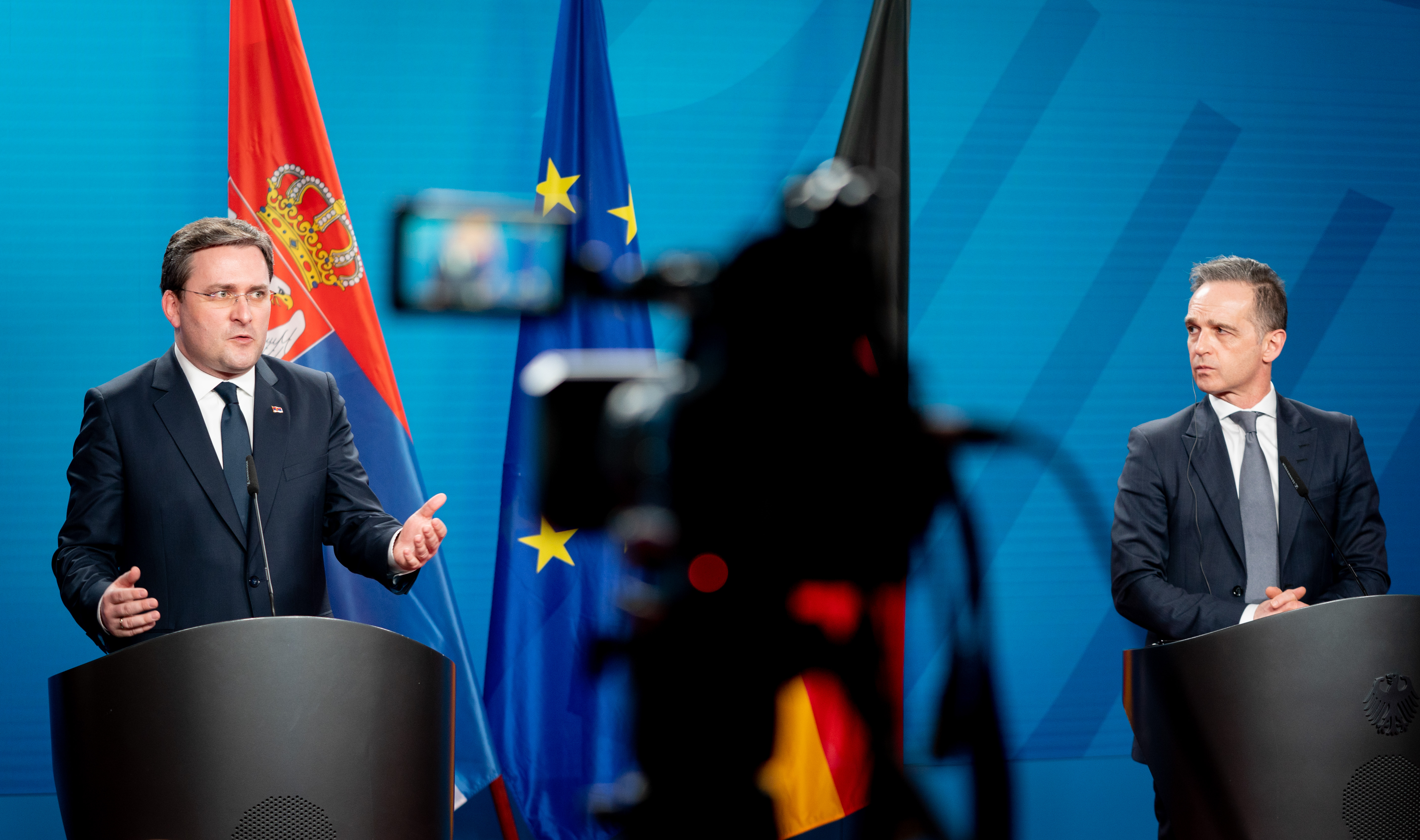 Serbian Foreign Minister Nikola Selakovic in Berlin