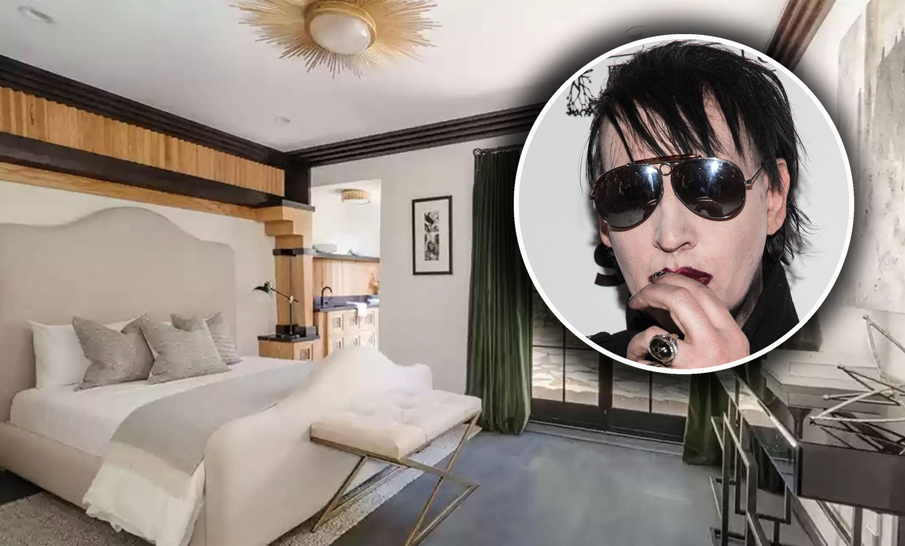 Marilyn Manson moves out of his Hollywood Hills, CA home and lists it for sale at $1.75 million