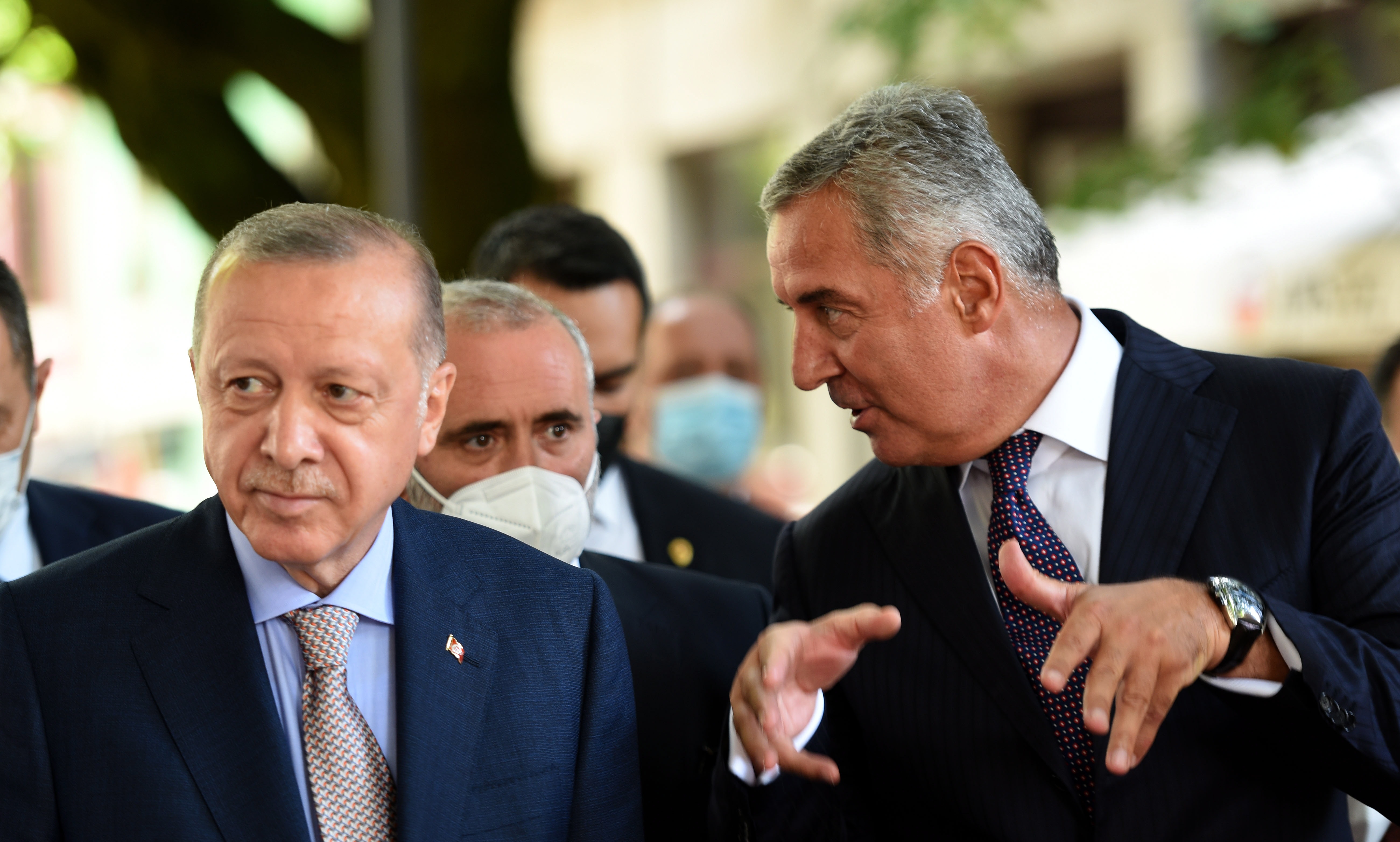 Turkish President Recep Tayyip Erdogan on official visit to Montenegro