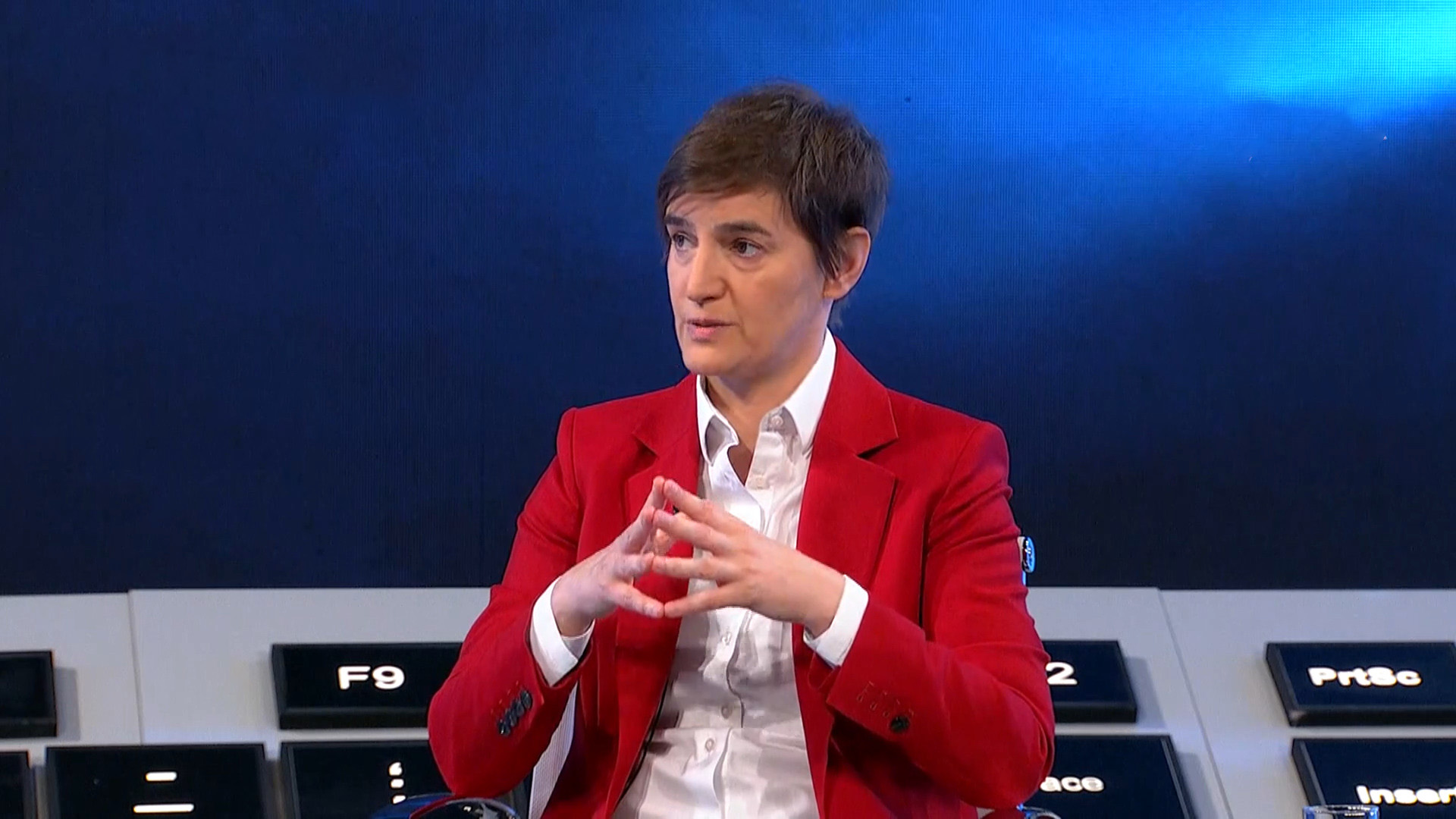 Ana Brnabić Beograd 07.03.2021. Emisija Hit Tvit Foto: Printscreen/Tv Pink