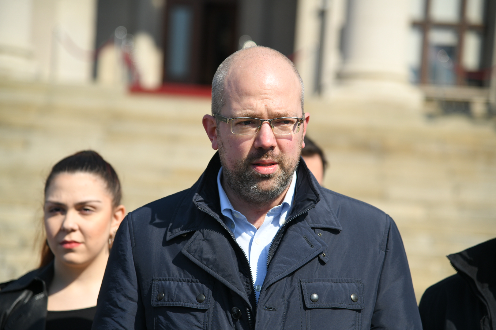 Dom Narodne skupštine konferenciju za novinare, povodom uručenja Platforme za pregovore o izbornim uslovima pod pokroviteljstvom EU