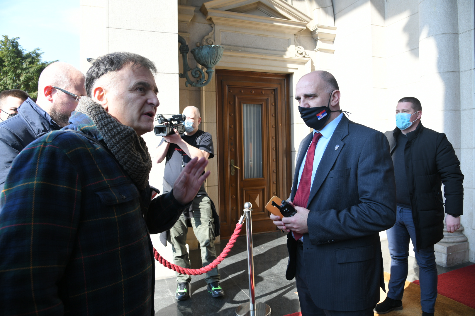 Dom Narodne skupštine konferenciju za novinare, povodom uručenja Platforme za pregovore o izbornim uslovima pod pokroviteljstvom EU