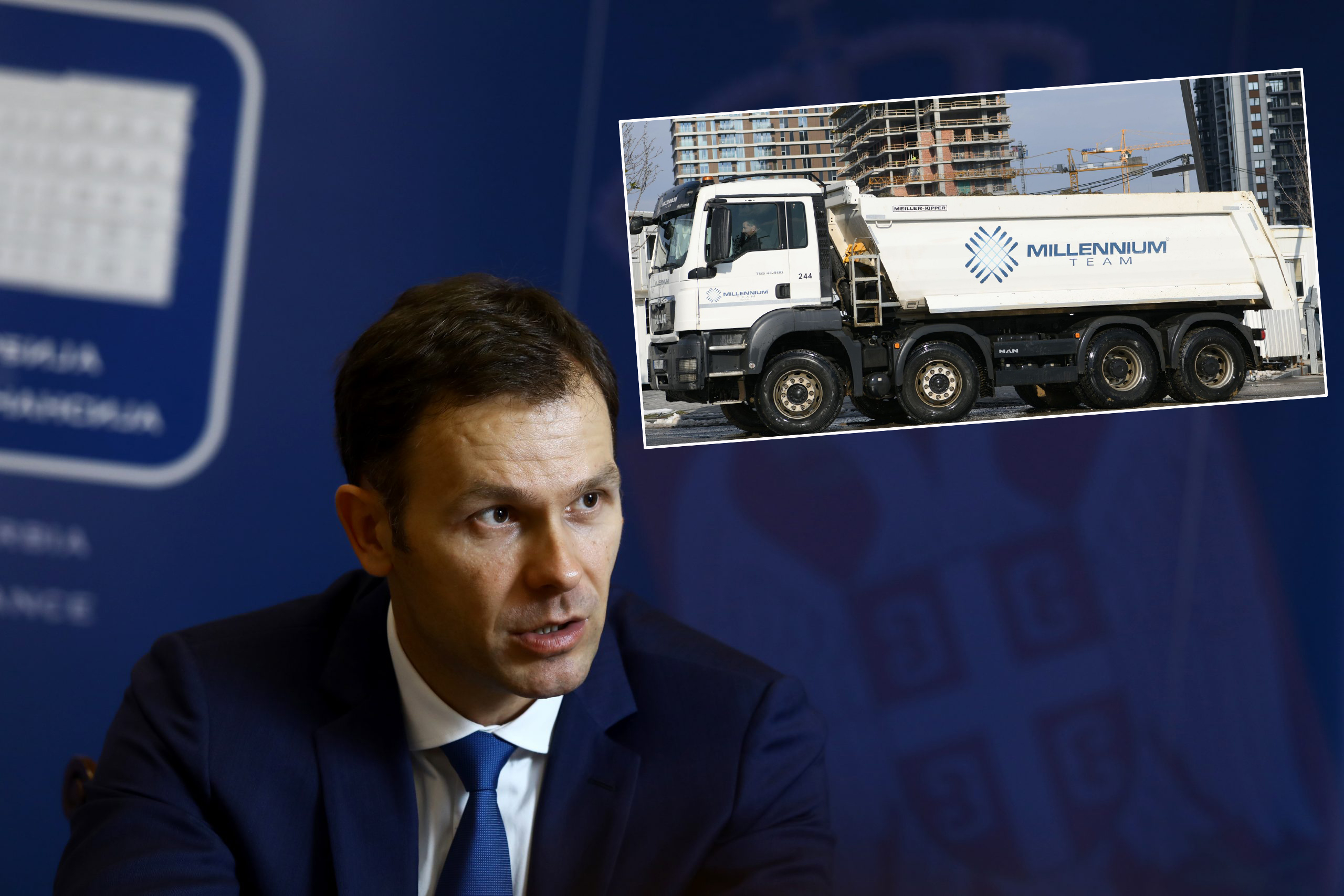 Siniša Mali, Milenijum tim, kamion, kombo Foto: Nova.rs