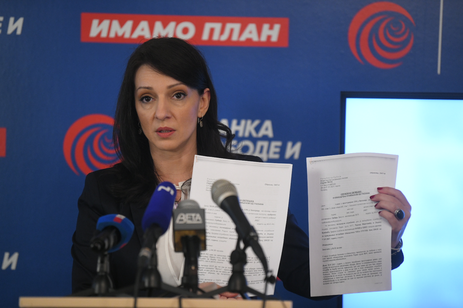 Beograd 10.03.2021. Marinika Tepić, konferencija za novinare, Stranka slobode i pravde, kzn, kzš Foto: Nemanja Jovanović/Nova.rs