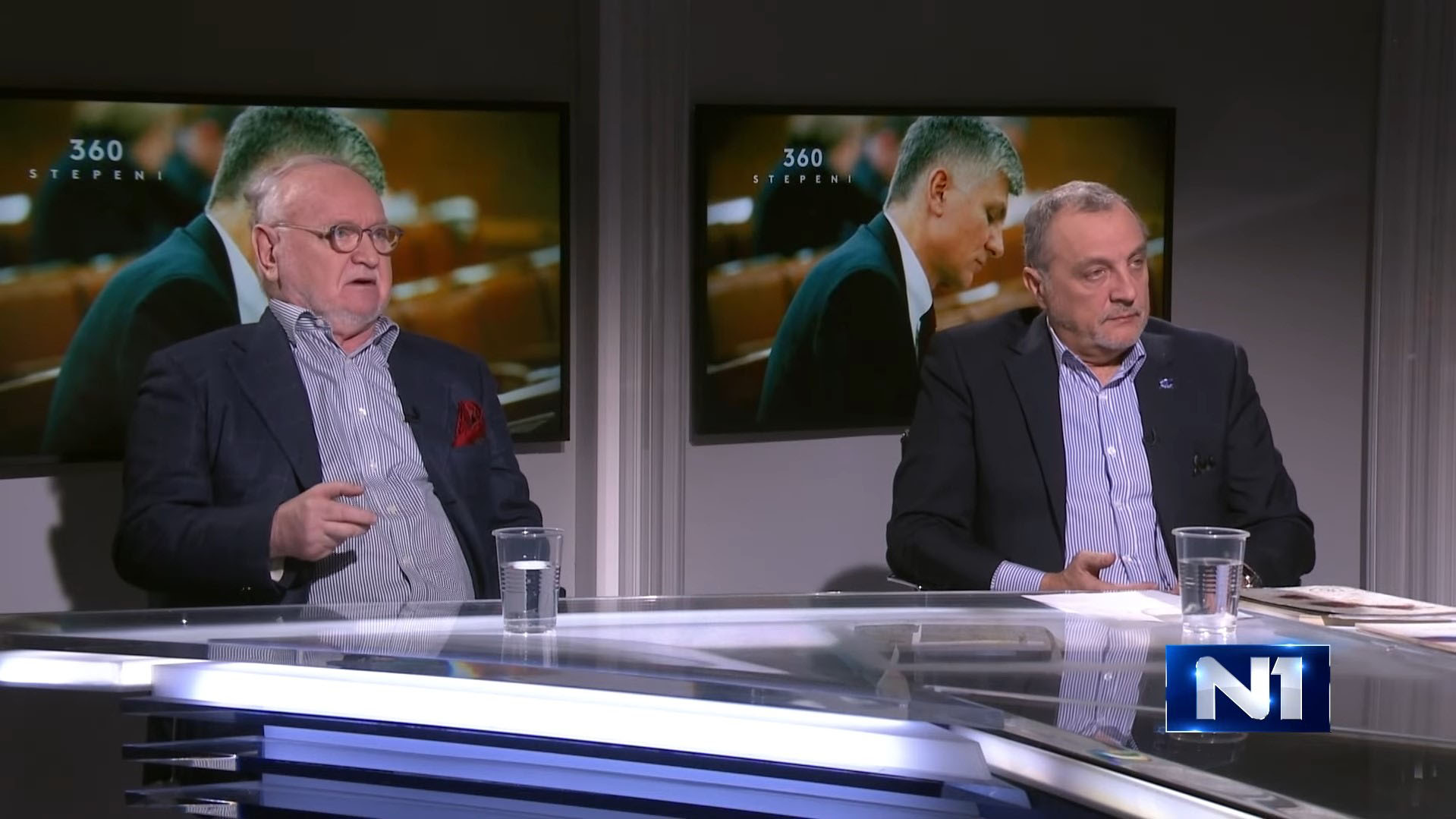 Žarko Korać, Zoran Živković, emisija 360 stepeni Foto: N1