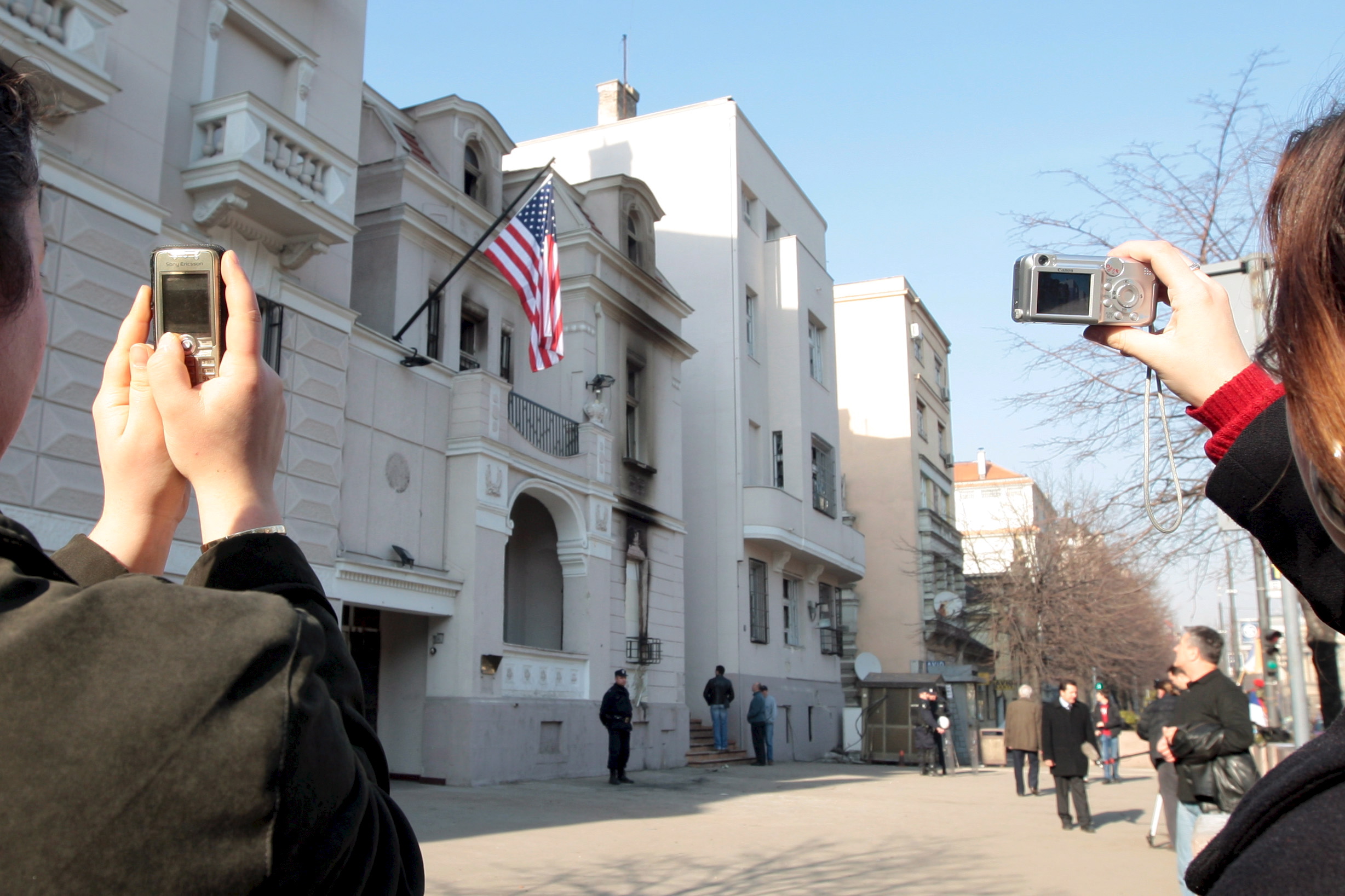Aftermath of violent protests in Belgrade