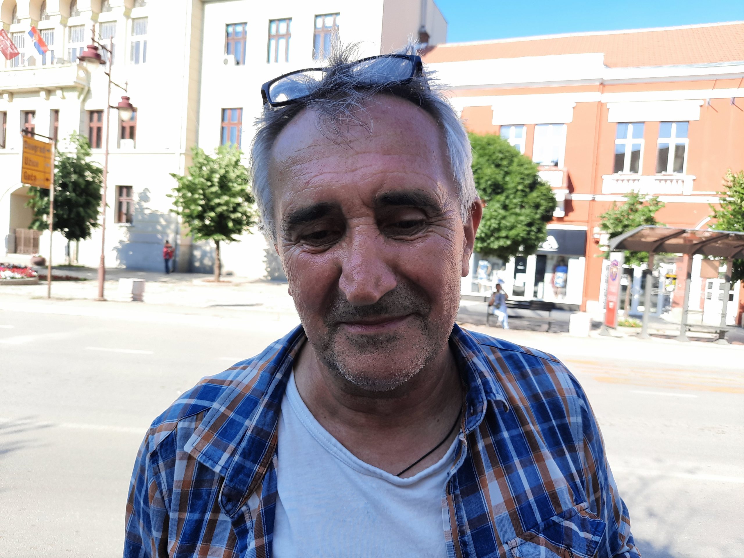 Čačak, 20.06.2021. Proteste, fabrika Sloboda, Čačanska Gradska uprava Foto: Ljubica Sokić/Nova.rs