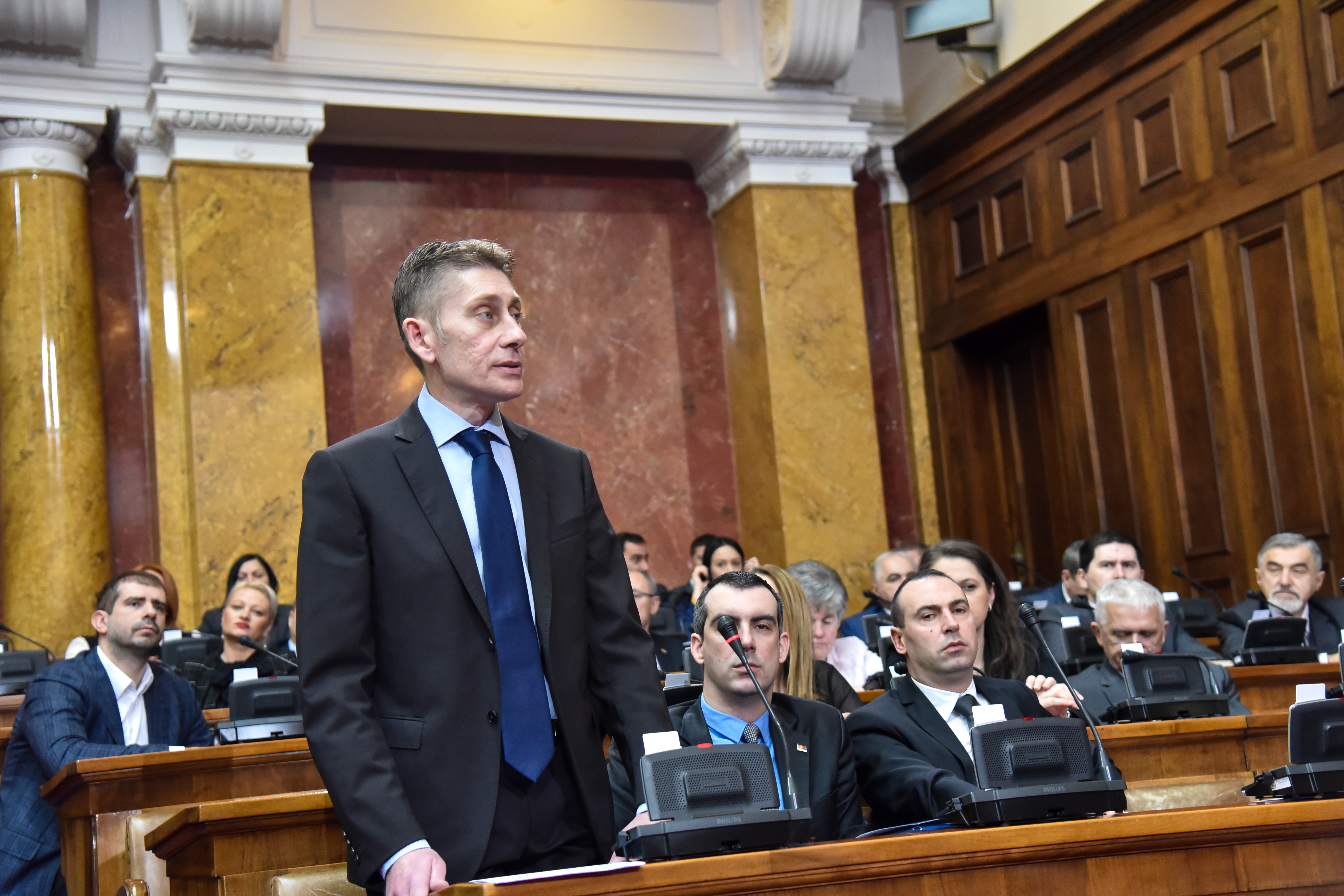 Beograd 06.02.2020. Aleksandar Martinović, SNS. Skupština Srbije, Narodna skupština republike Srbije, sednica vlade, skupštinska sala, poslanici Foto: Nemanja Jovanović/Nova.rs