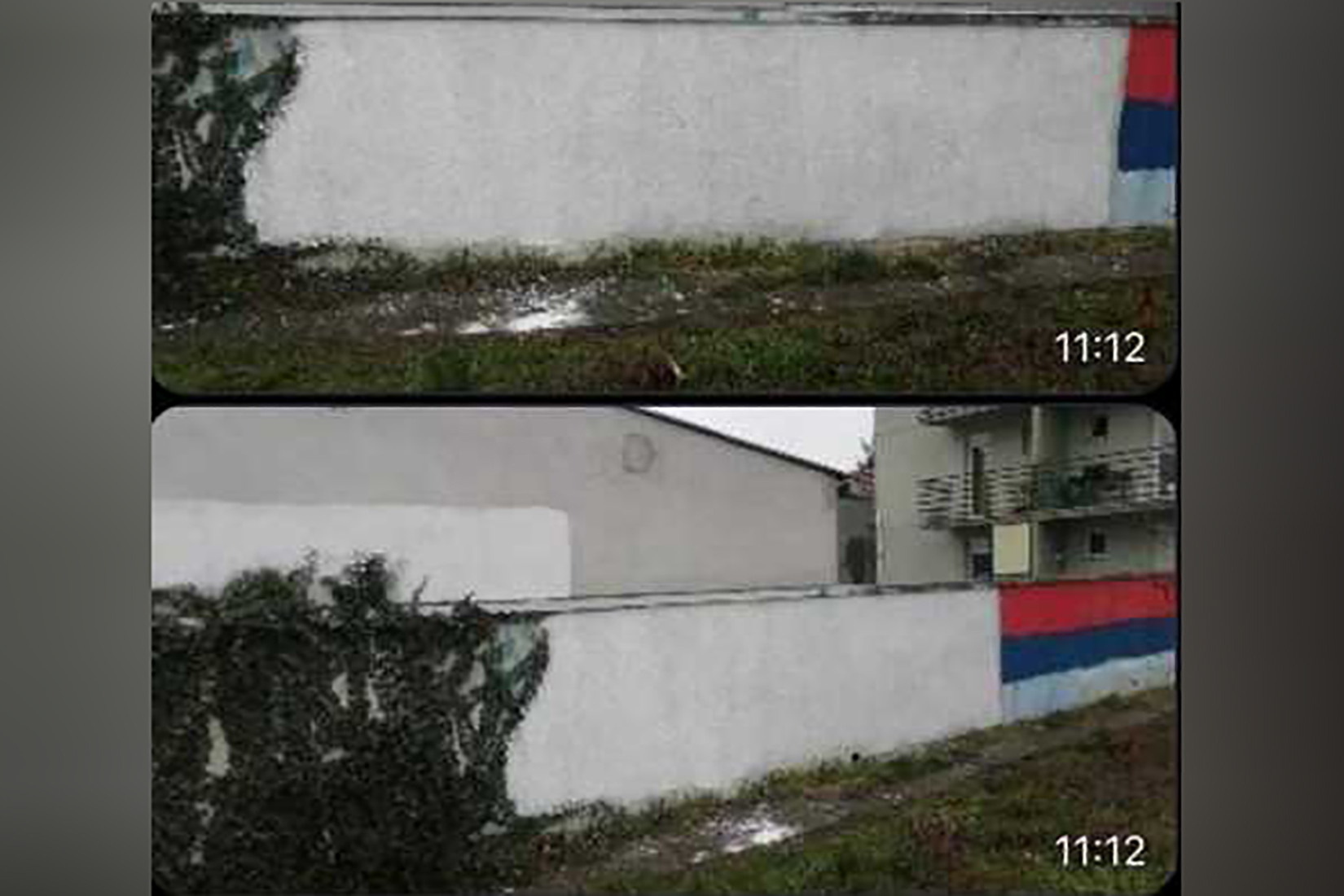 Grafit, prekrečen grafit, grafit mržnje Foto: novisad.rs