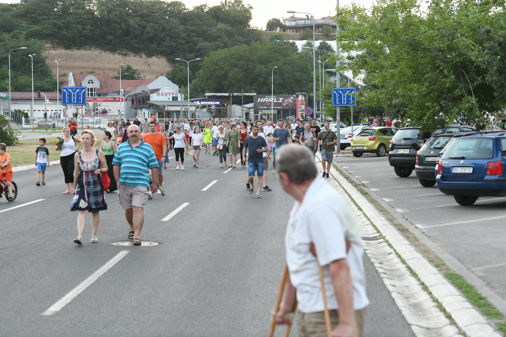Beograd, 21.06.2021. Novi Beograd, Blok 37 Protest Foto: Vesna Lalić/Nova.rs