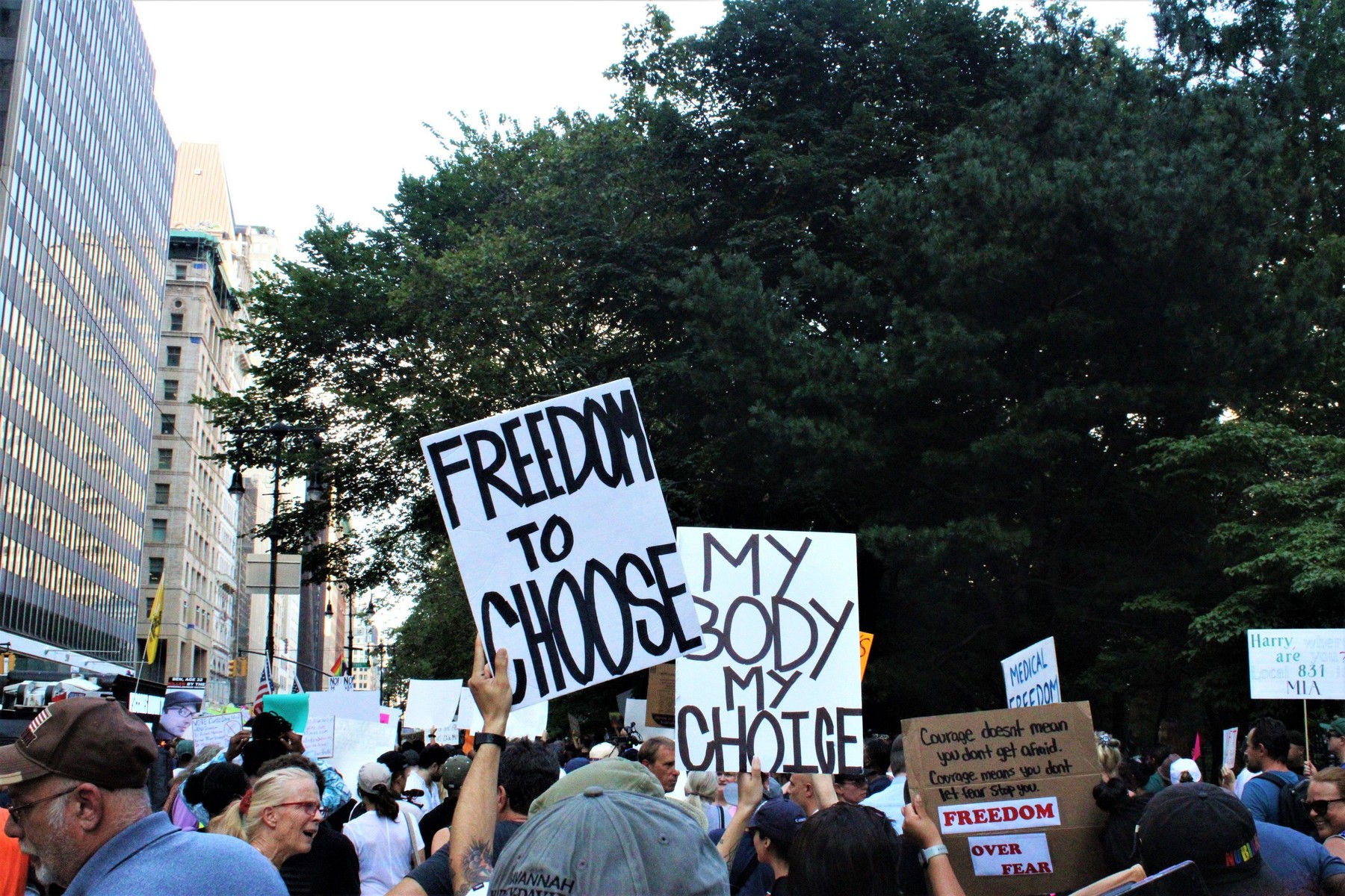 Antivakseri Amerika, Antivakser Njujork protest, New York, NY.