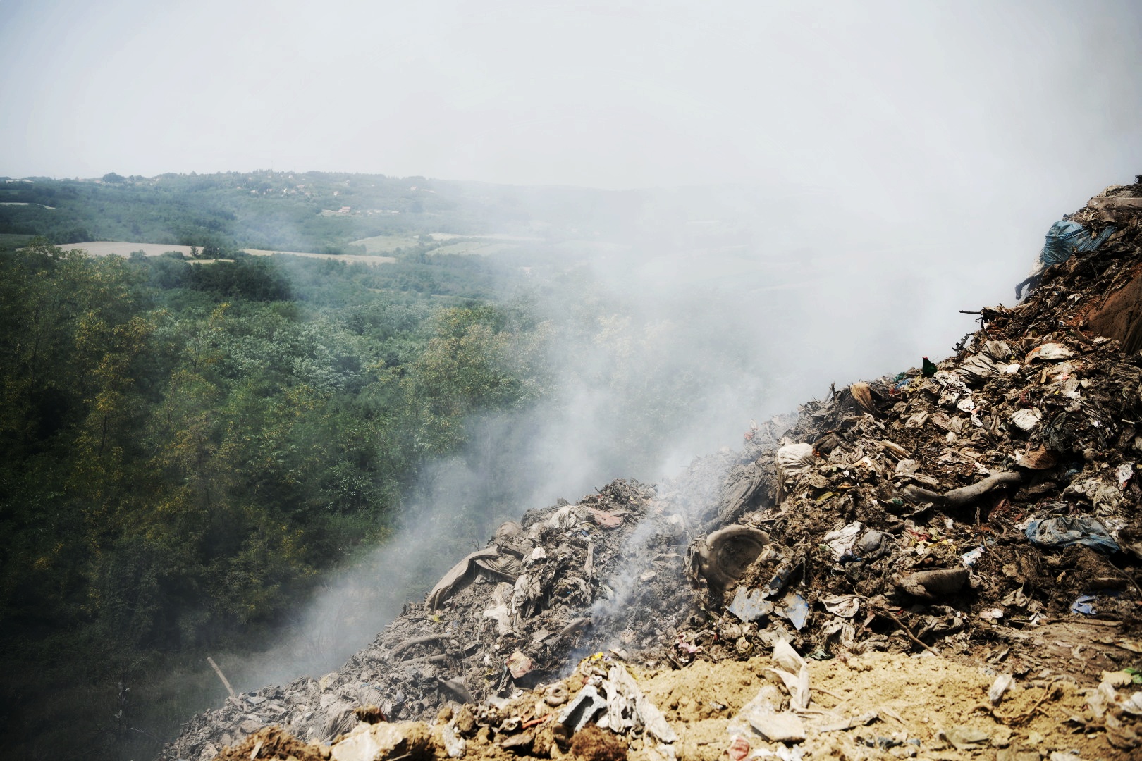 Beograd 24. jun 2021. Deponija Sopot pozar smece djubre Foto:Vesna Lalić/Nova.rs