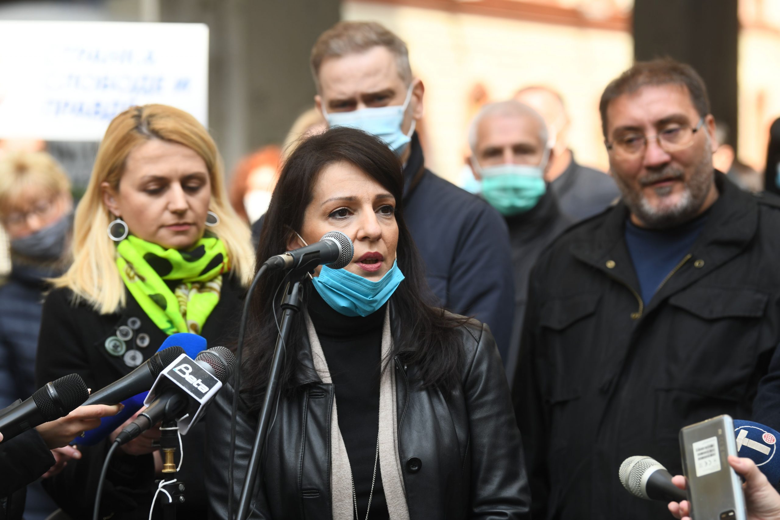 Marinika Tepić
Beograd 20.03.2021. Stranka slobode i pravde, Studentski trg, štand, konferencija za novinarke, kzn, kzš Foto: Filip Krainčanić/Nova.rs
