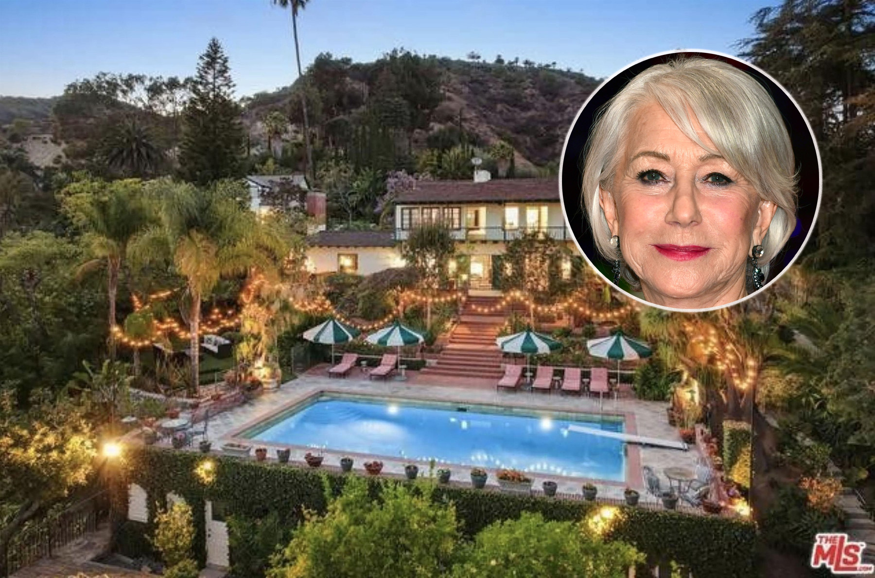 Helen Miren, Legendary Hollywood Hills home of Helen Mirren and Taylor Hackford for sale - or rent!