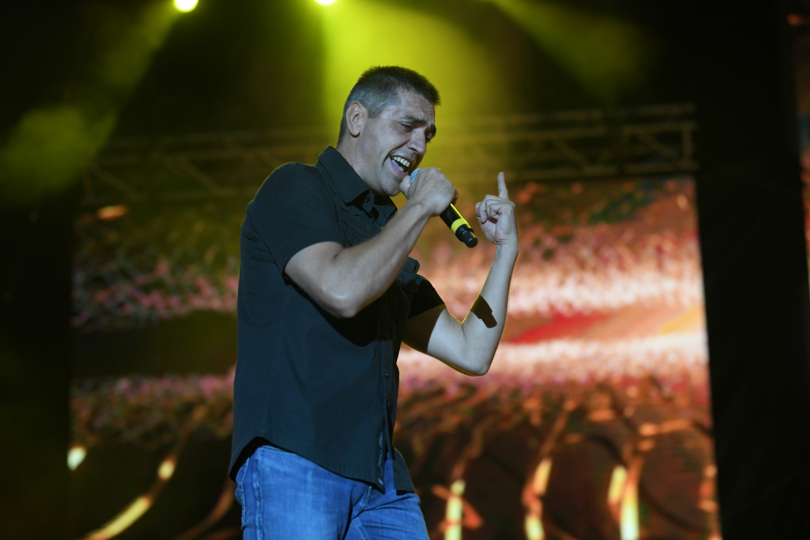 Beograd 18. avgust 2021. Prvo vece Beogradskog Bir festa na Uscu, Belgrade Beer Fest 2021, Muzički festival Belgrade Beer fest 2021, Tap 011 nastup Djordje Pajovic Foto:Dragan Mujan/Nova.rs