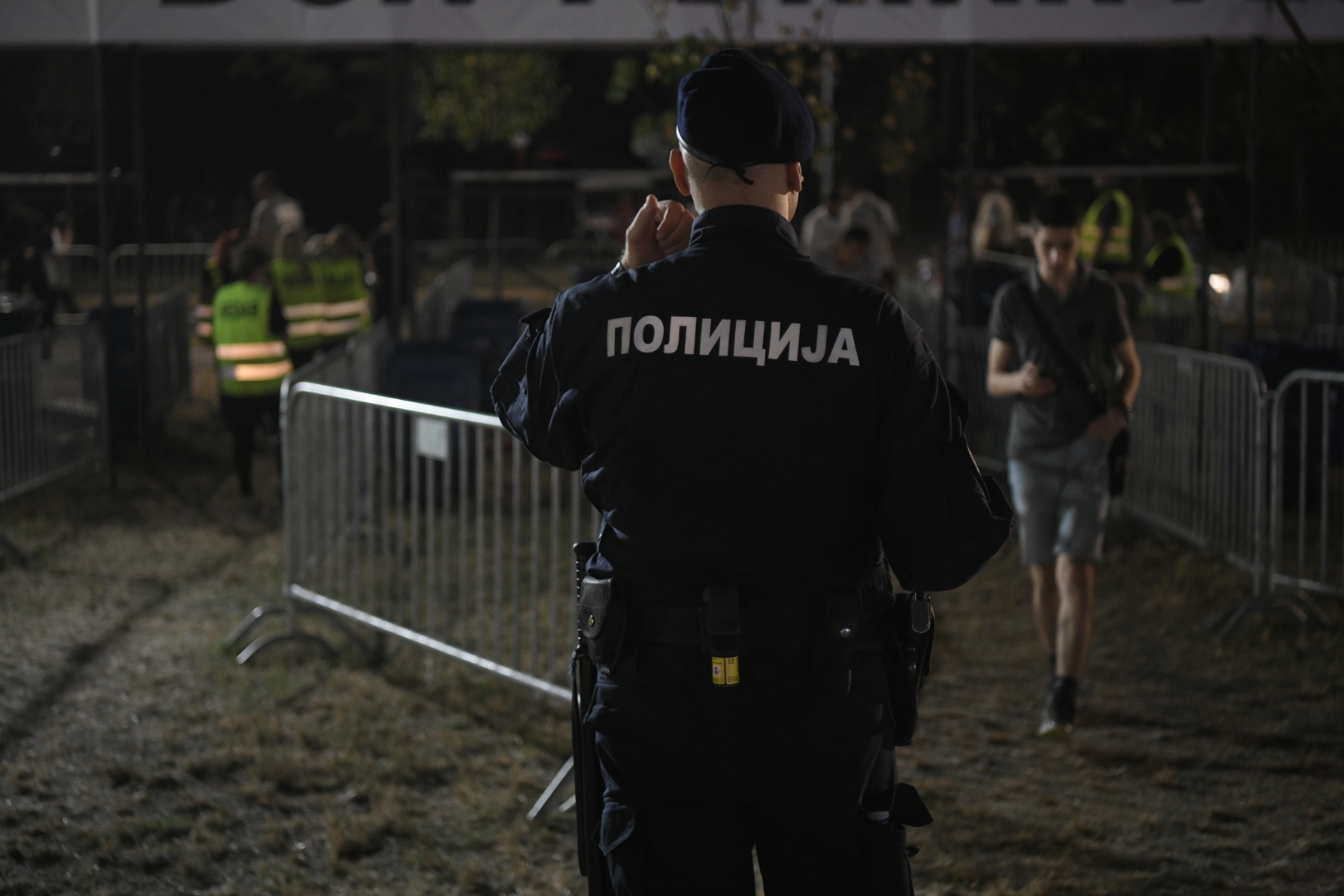 Beograd 19.08.2021. Policija. Drugo veče Beogradskog Bir festa na Ušću, Ušće, Belgrade Beer Fest, Beogradski Bir Fest,  2021, Muzički festival Belgrade Beer fest 2021. Foto: Dragan Mujan/Nova.rs