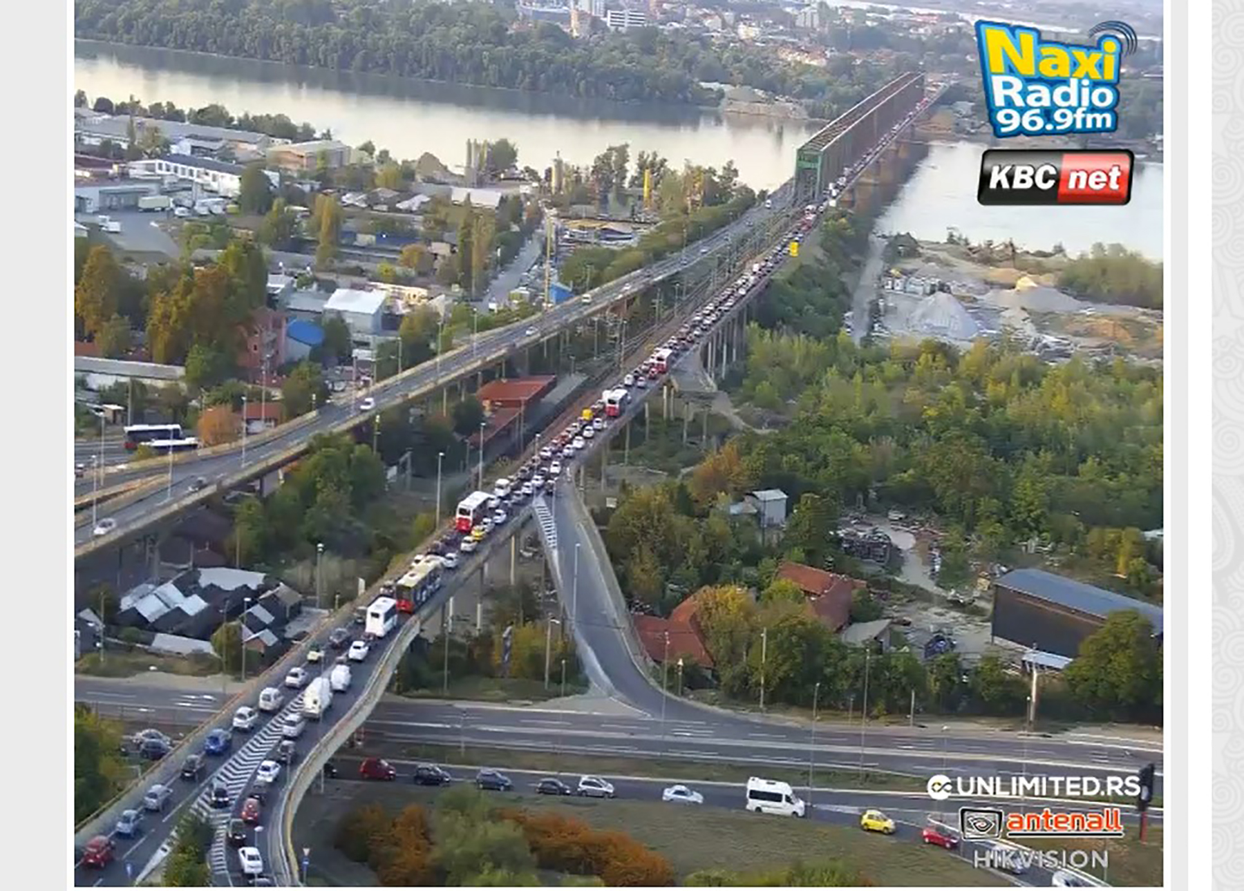 Pančevački most gužva zbog sudara