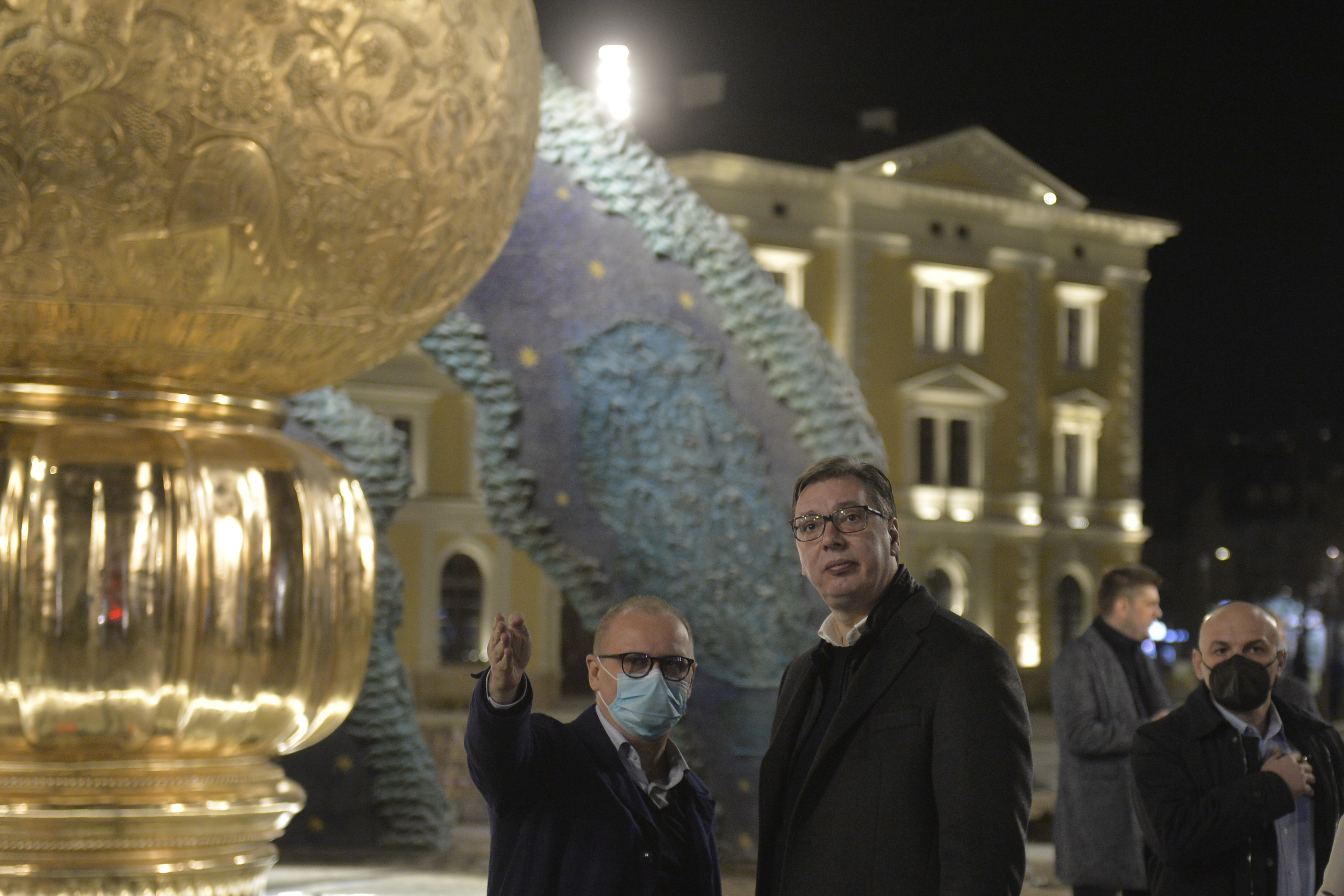 Beograd, 23. januara 2021 - Zamenik gradonacelnika Goran Vesic. Nista lepse nisam video, rekao je predsednik Srbije Aleksandar Vucic veceras nakon sto je obisao spomenik Stefanu Nemanji. FOTO TANJUG/ RADE PRELIC/ mn
