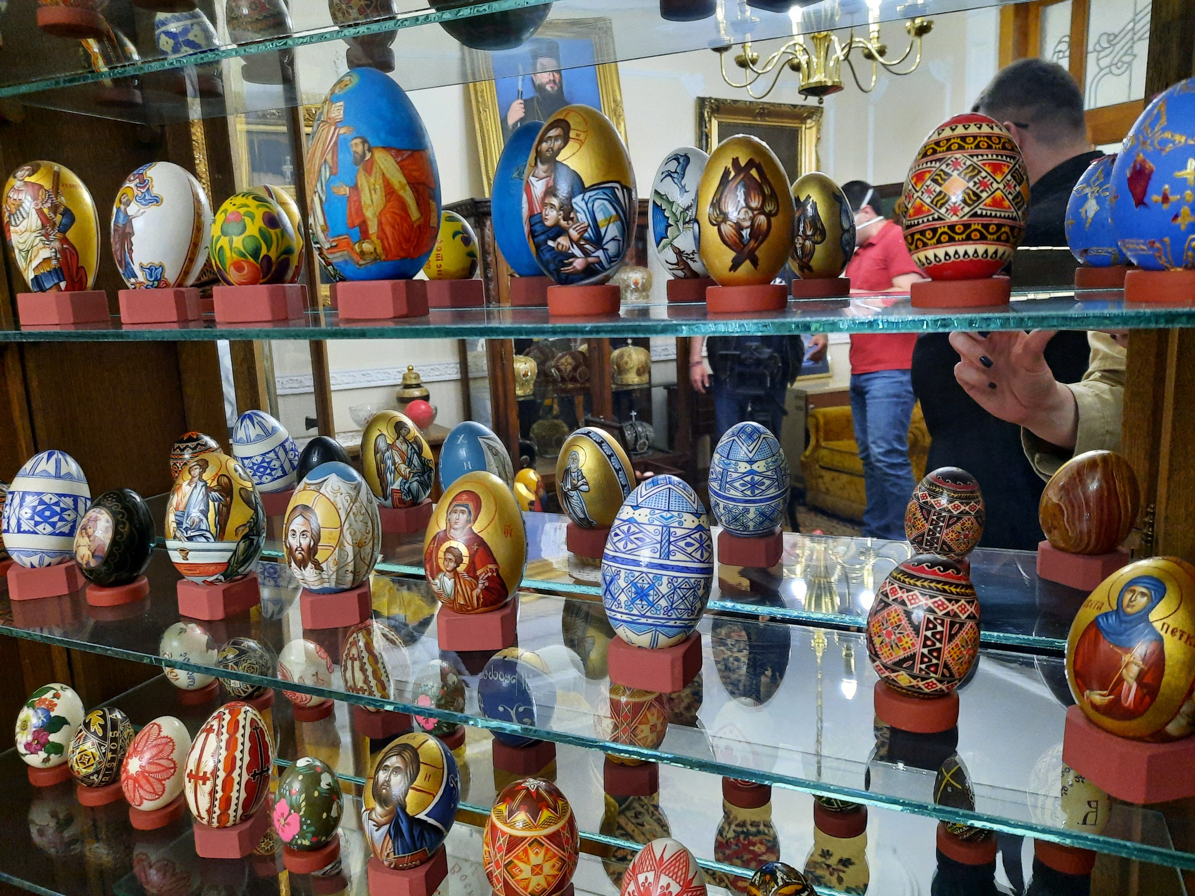 Kragujevac 01.05.2021. Izložba uskršnjih jaja u Šumadijskoj Eparhiji, jaja, Uskrs, izložba, Eparhija šumadijska Foto: Aleksandra Petrović/Nova.rs