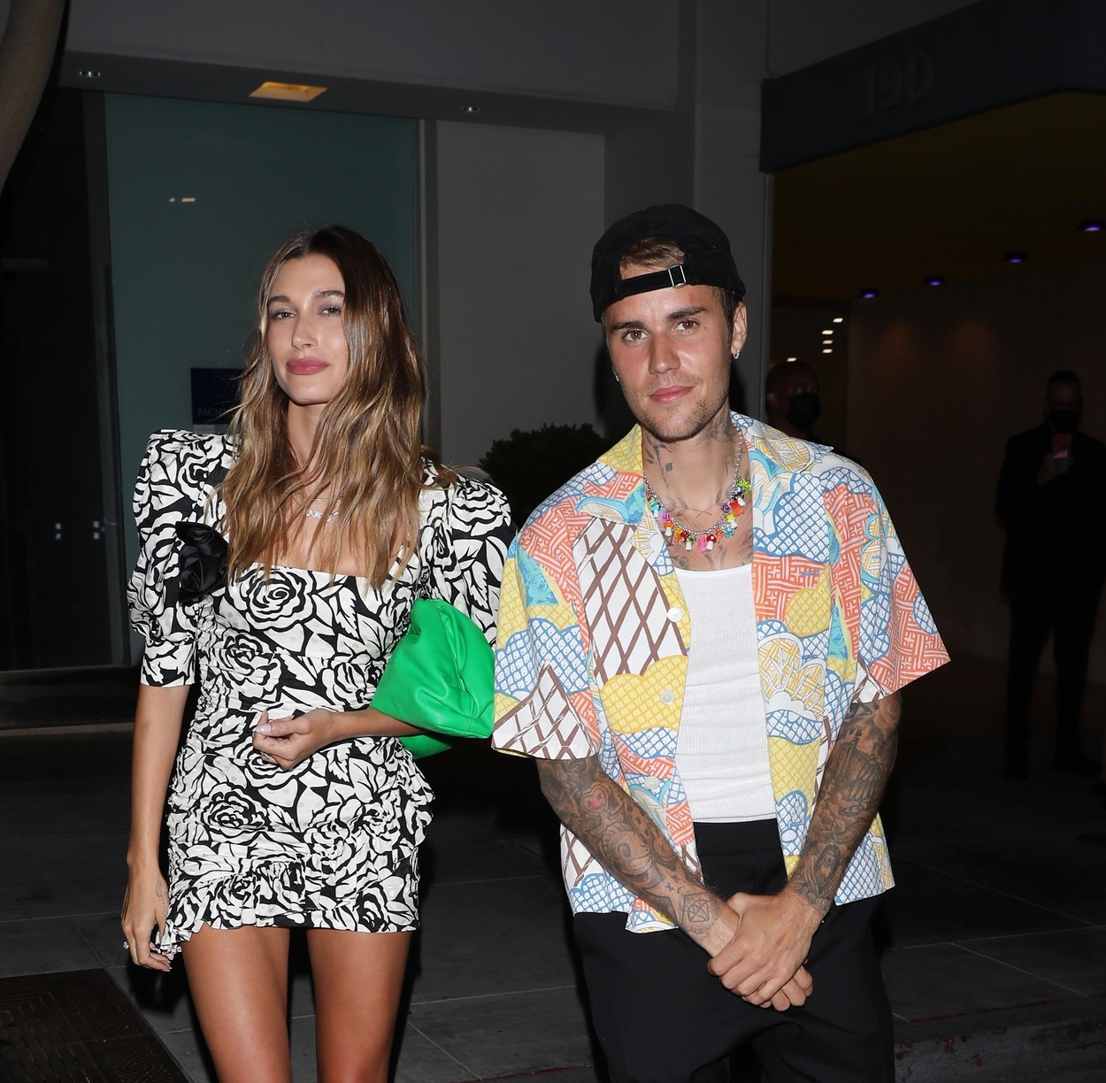 *EXCLUSIVE* Justin Bieber and Hailey Bieber enjoy a dinner date at Spago restaurant