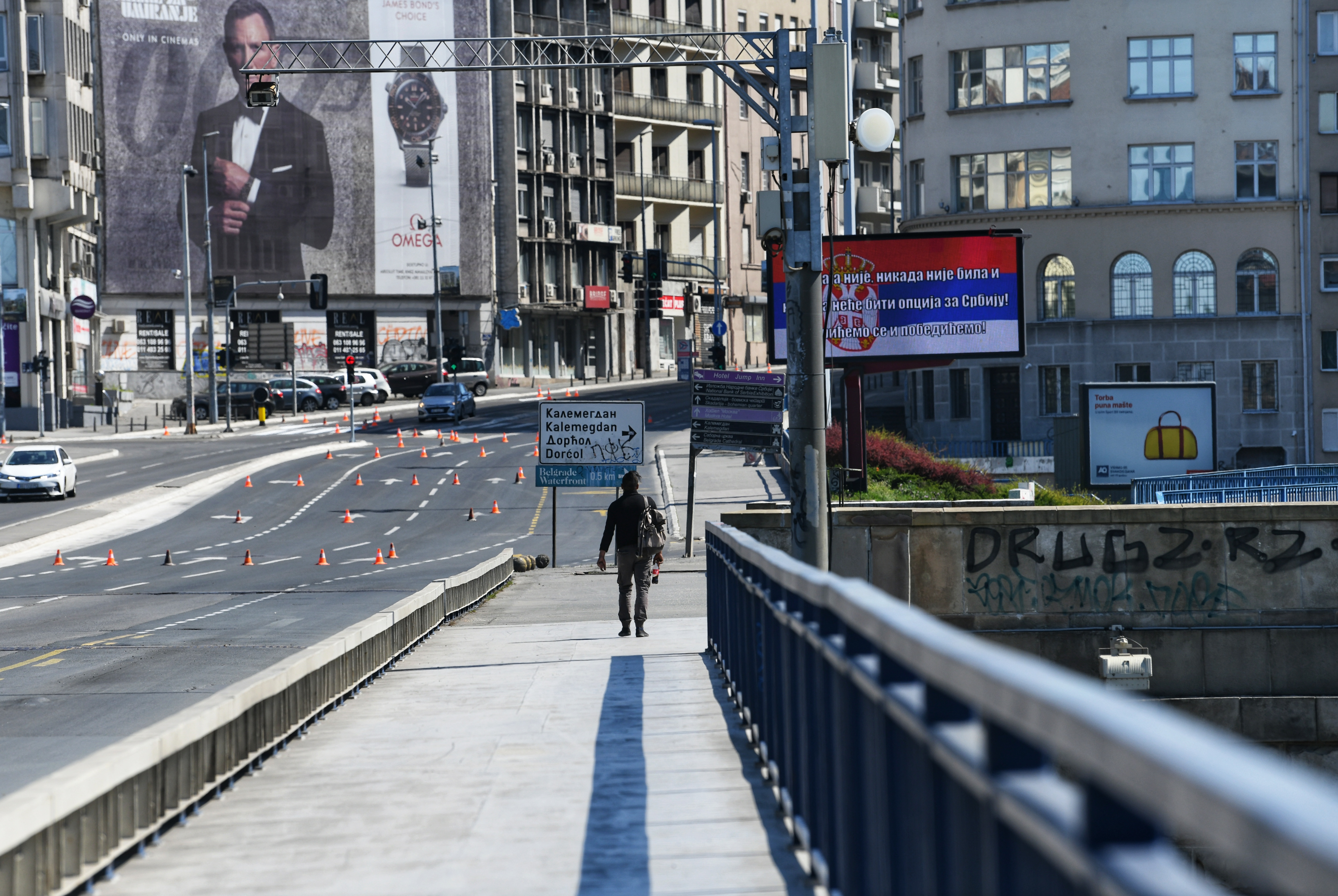 Beograd 12.04.2020. Proleće, Koronavirus, Brankov most, policijski čas, vikend, Foto: Vesna Lalić/Nova.rs
